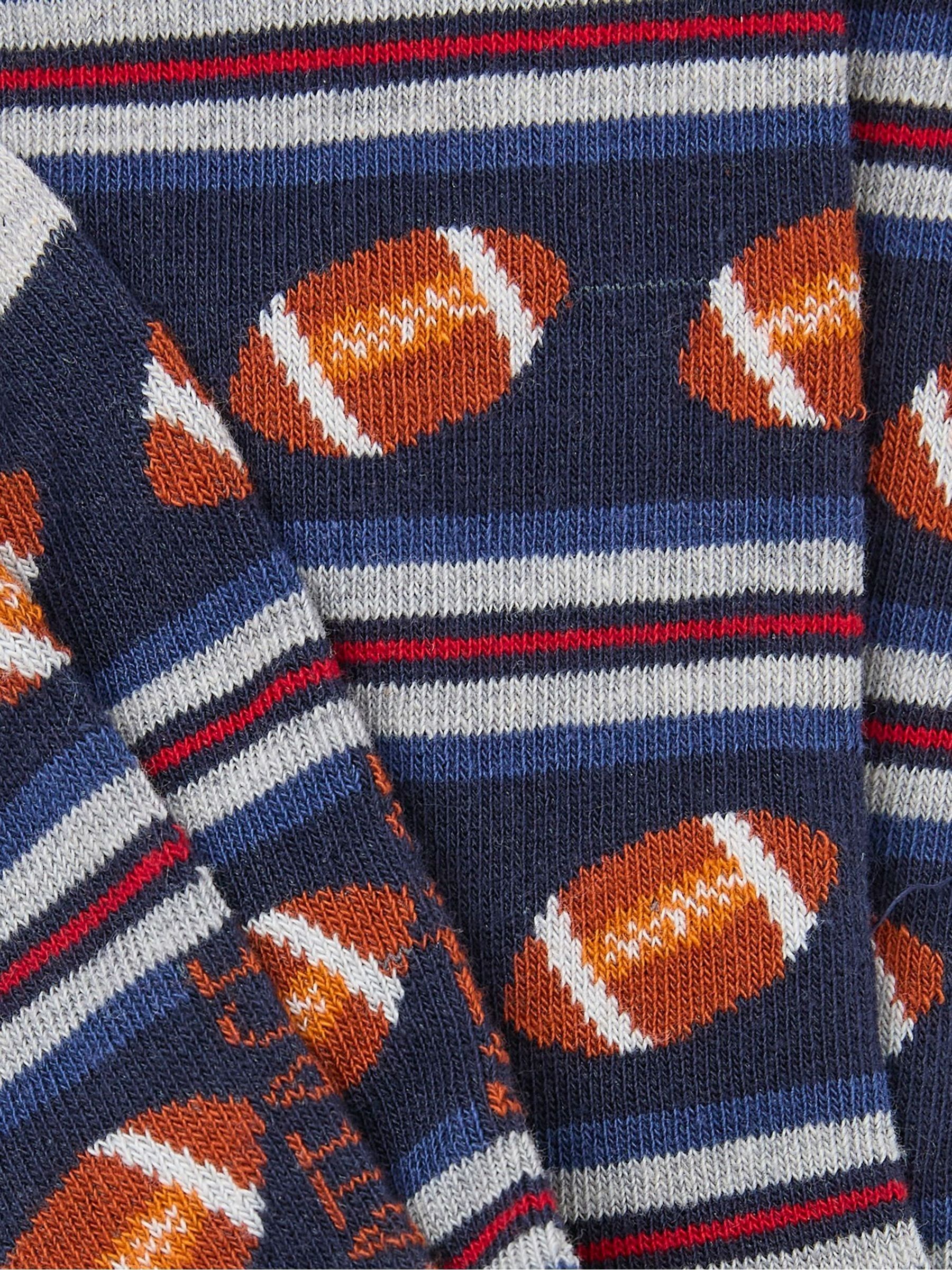 Blue Rugby Men's Socks 1 Pack - Image 2 of 2