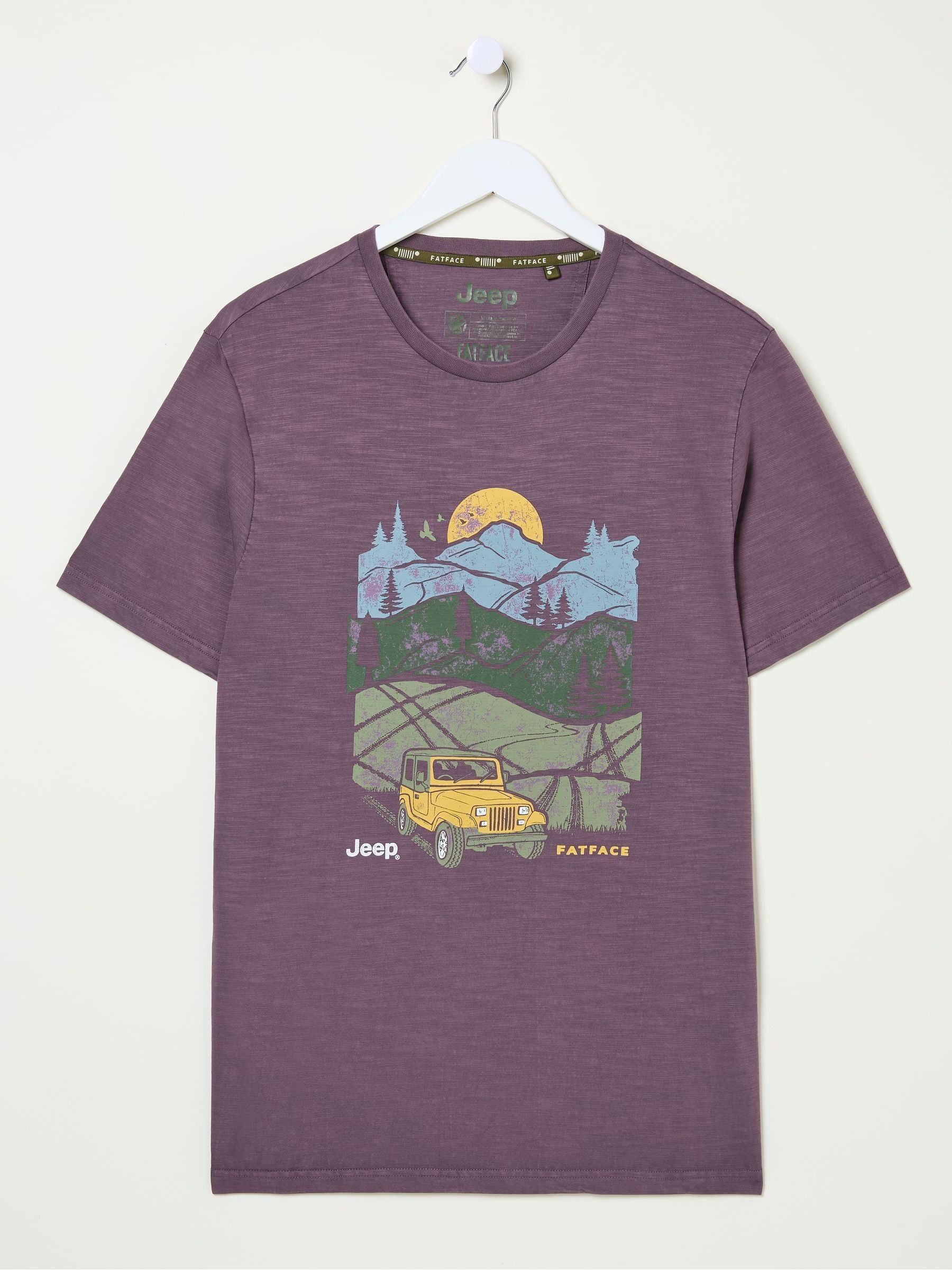 Jeep Purple Nature Graphic T-Shirt - Image 5 of 5 Jeep Purple Nature Graphic T-Shirt - Image 5 of 5