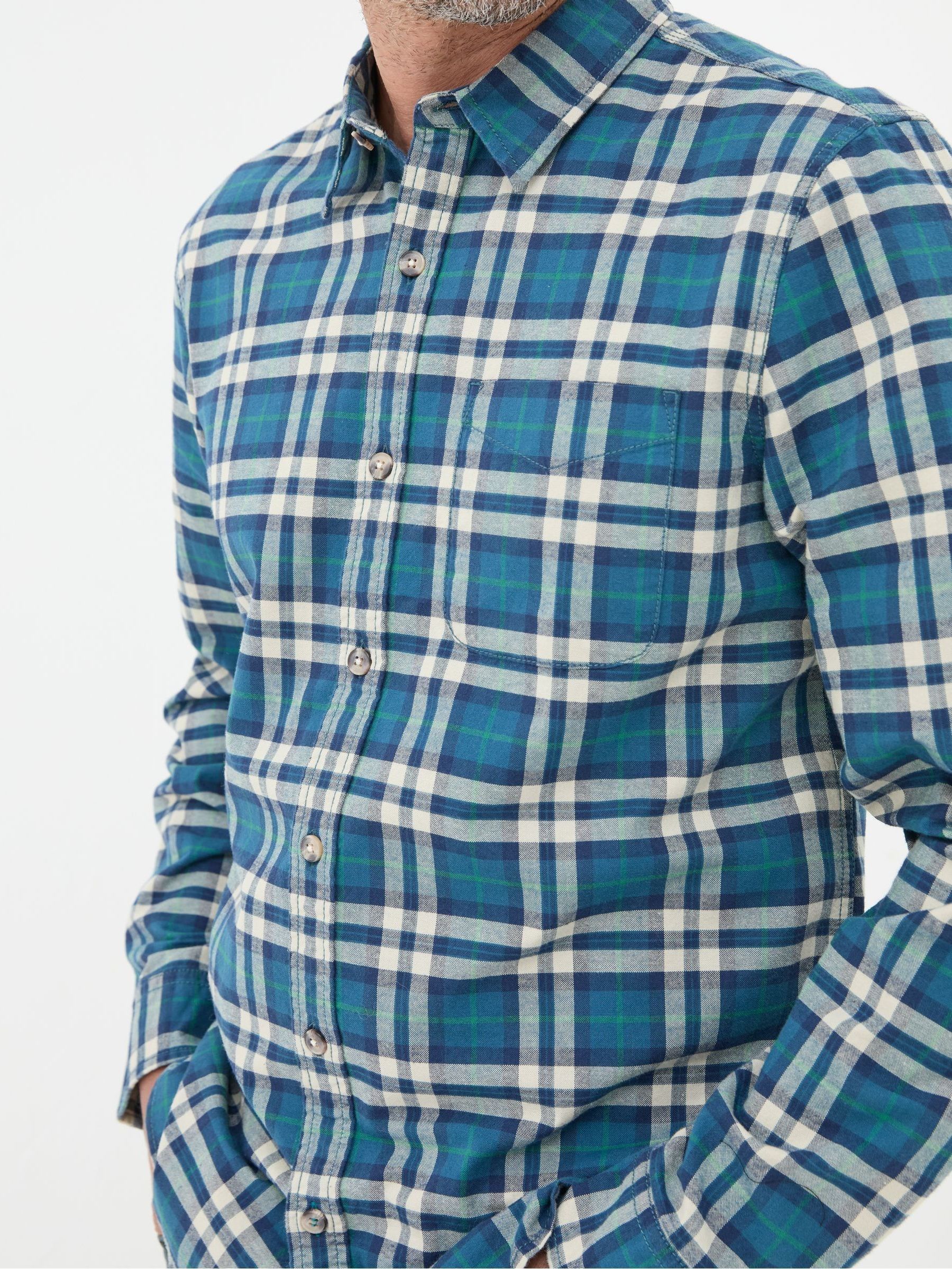 Backworth Blue Check Shirt - Image 3 of 4