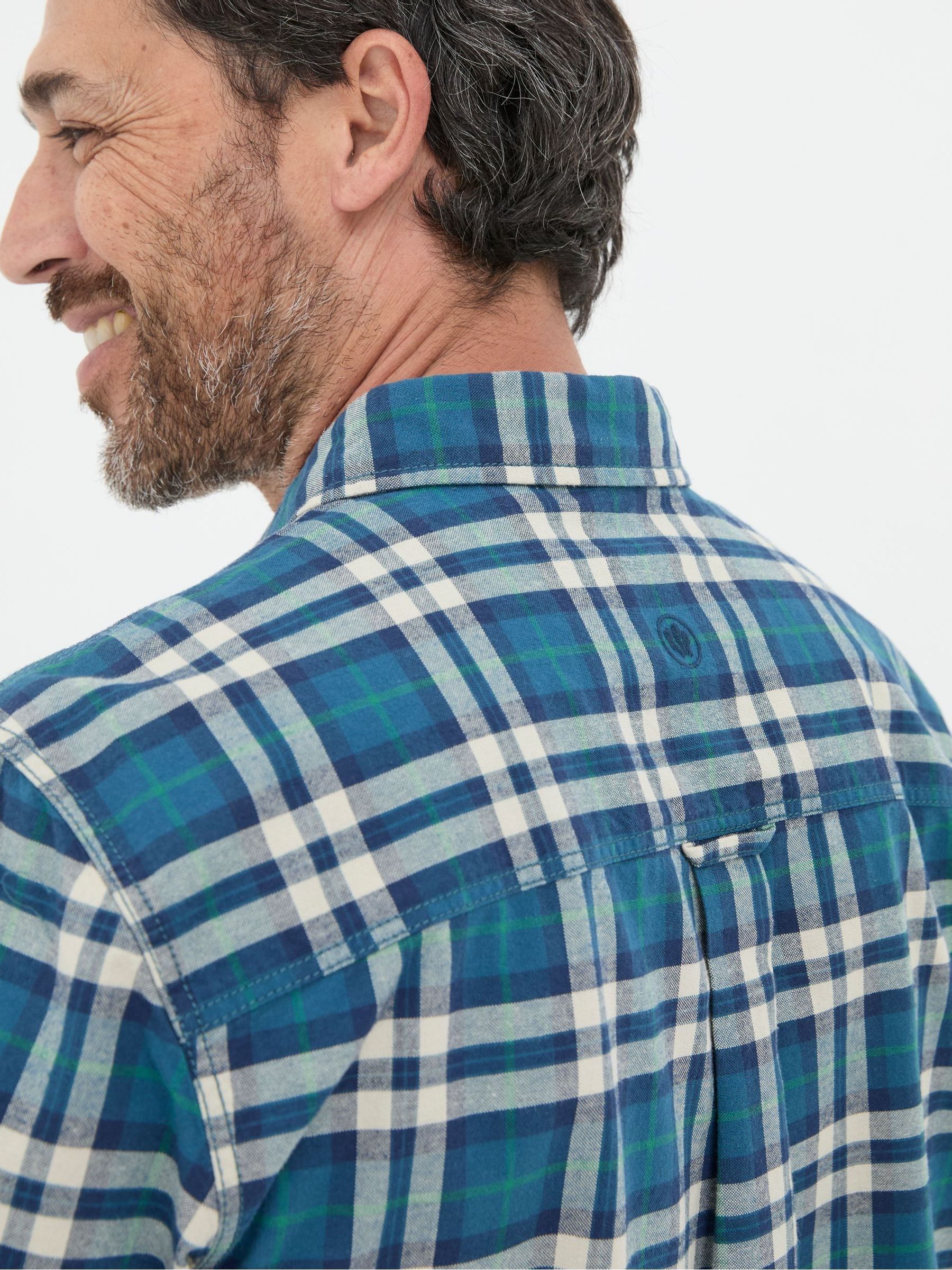 Backworth Blue Check Shirt - Image 4 of 4