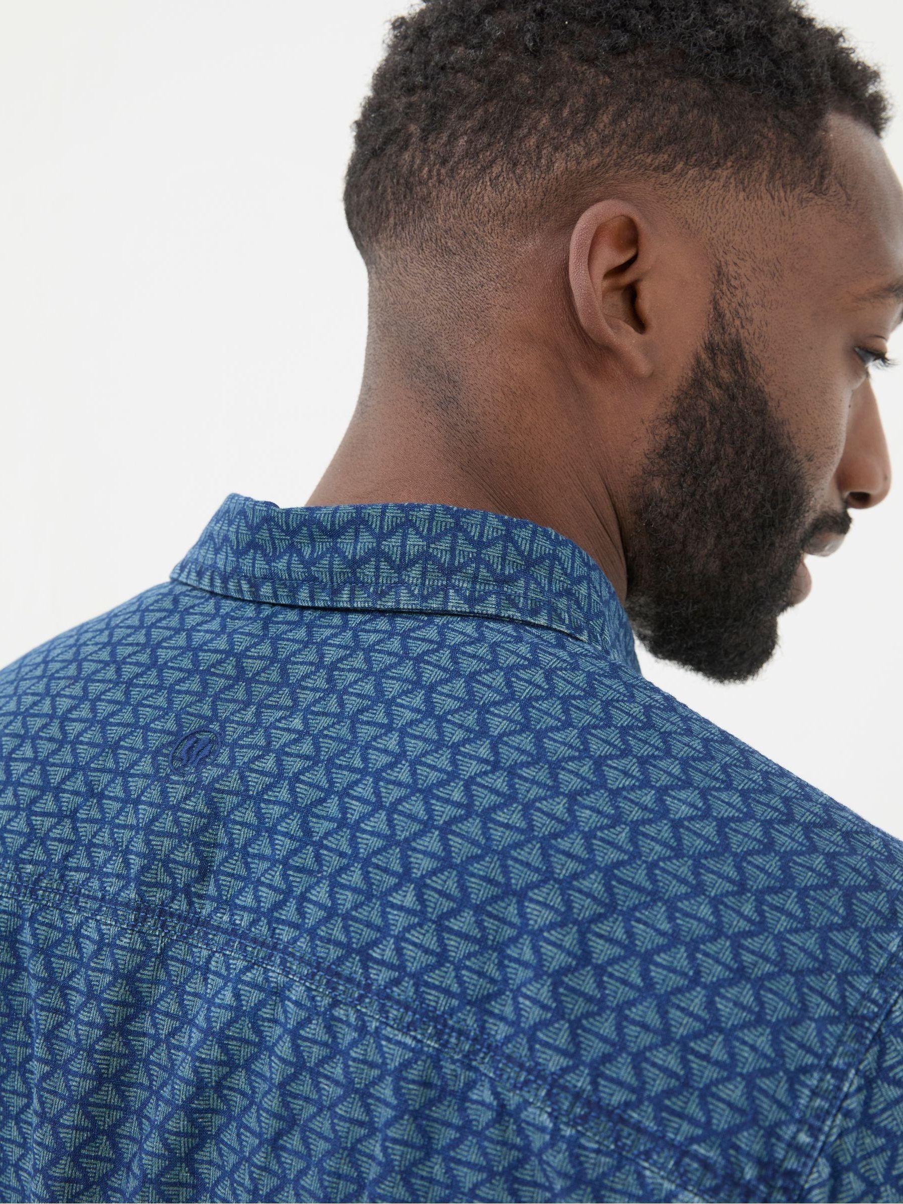 Geo Blue Print Shirt - Image 3 of 5