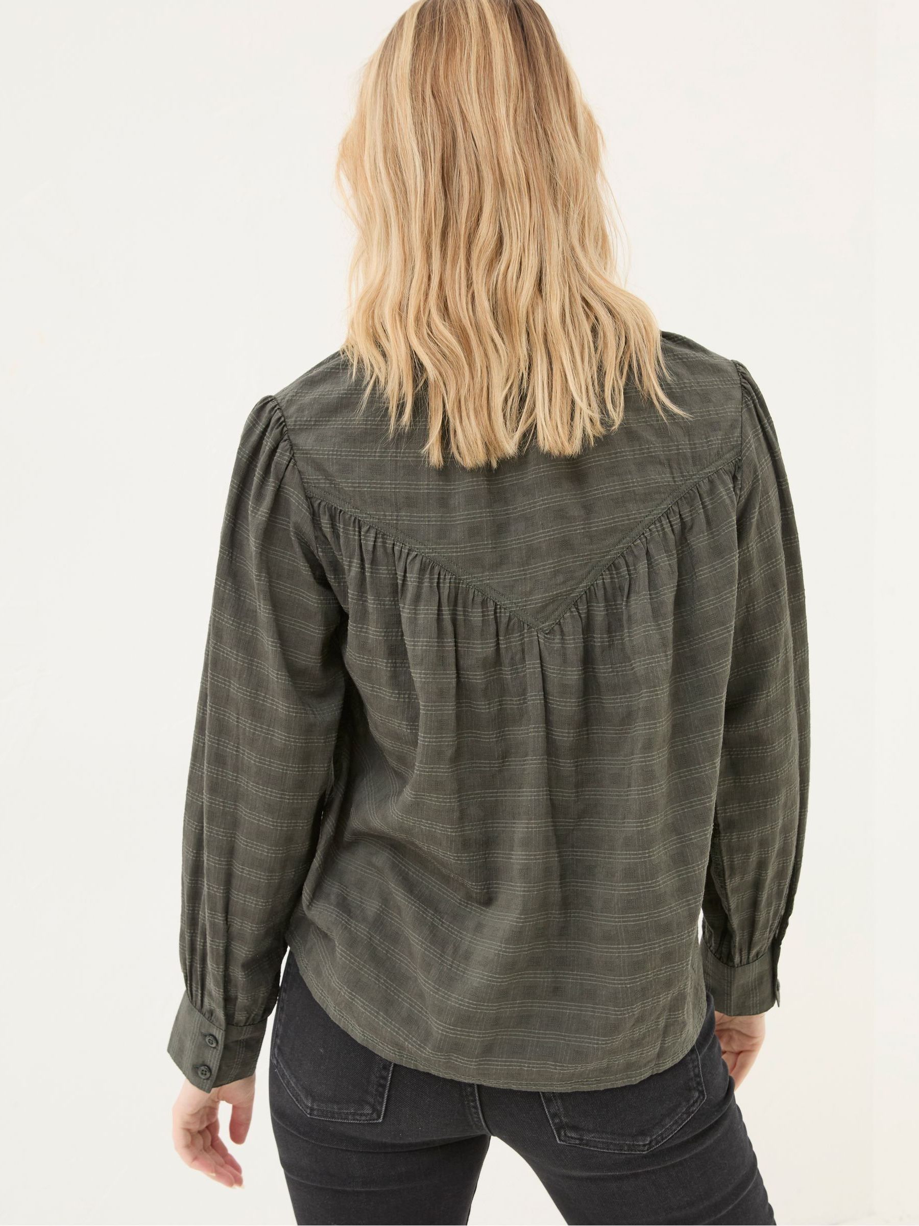 Mathilde Khaki Green Blouse - Image 2 of 5