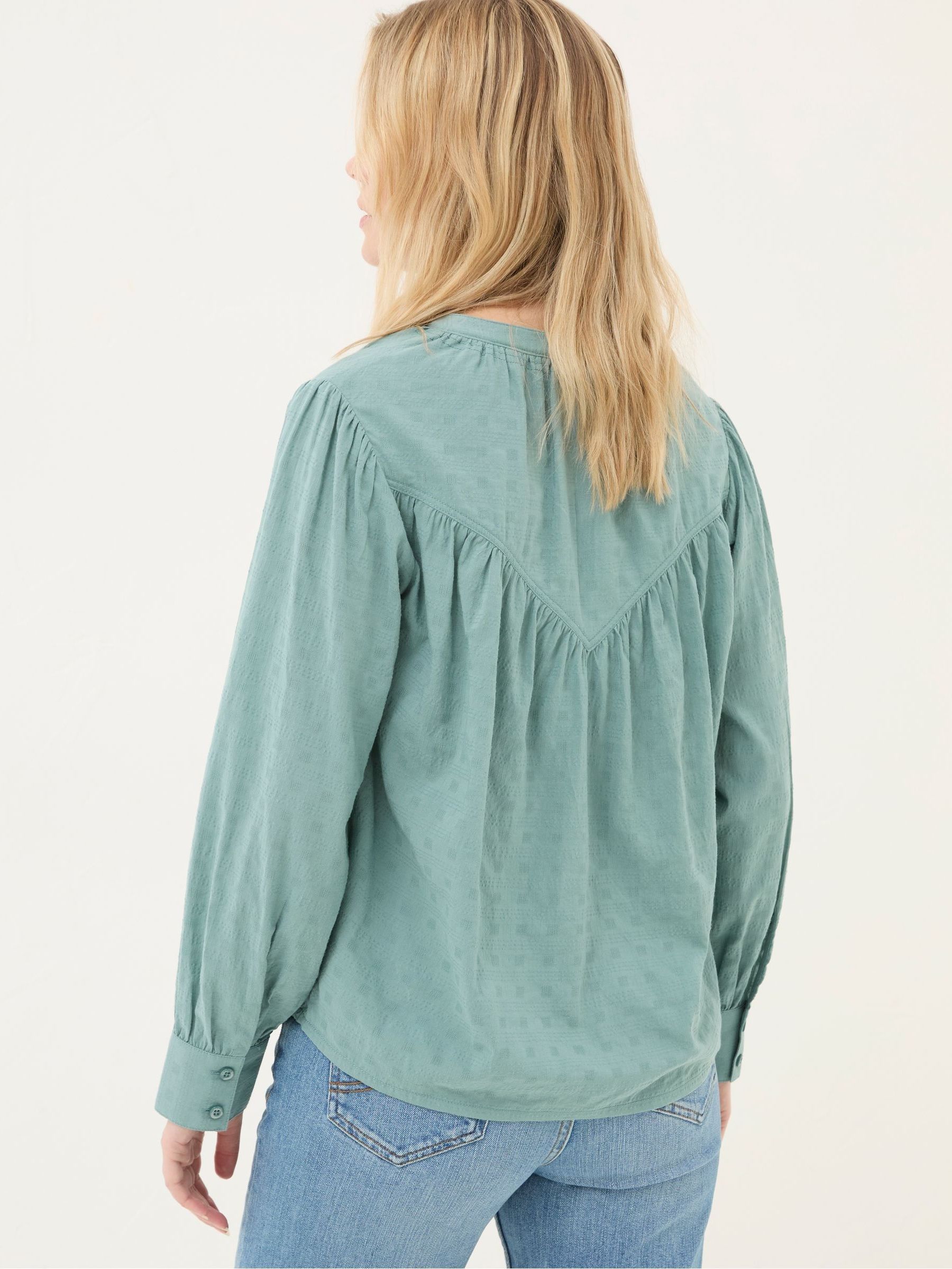 Mathilde Teal Blue Blouse - Image 2 of 5