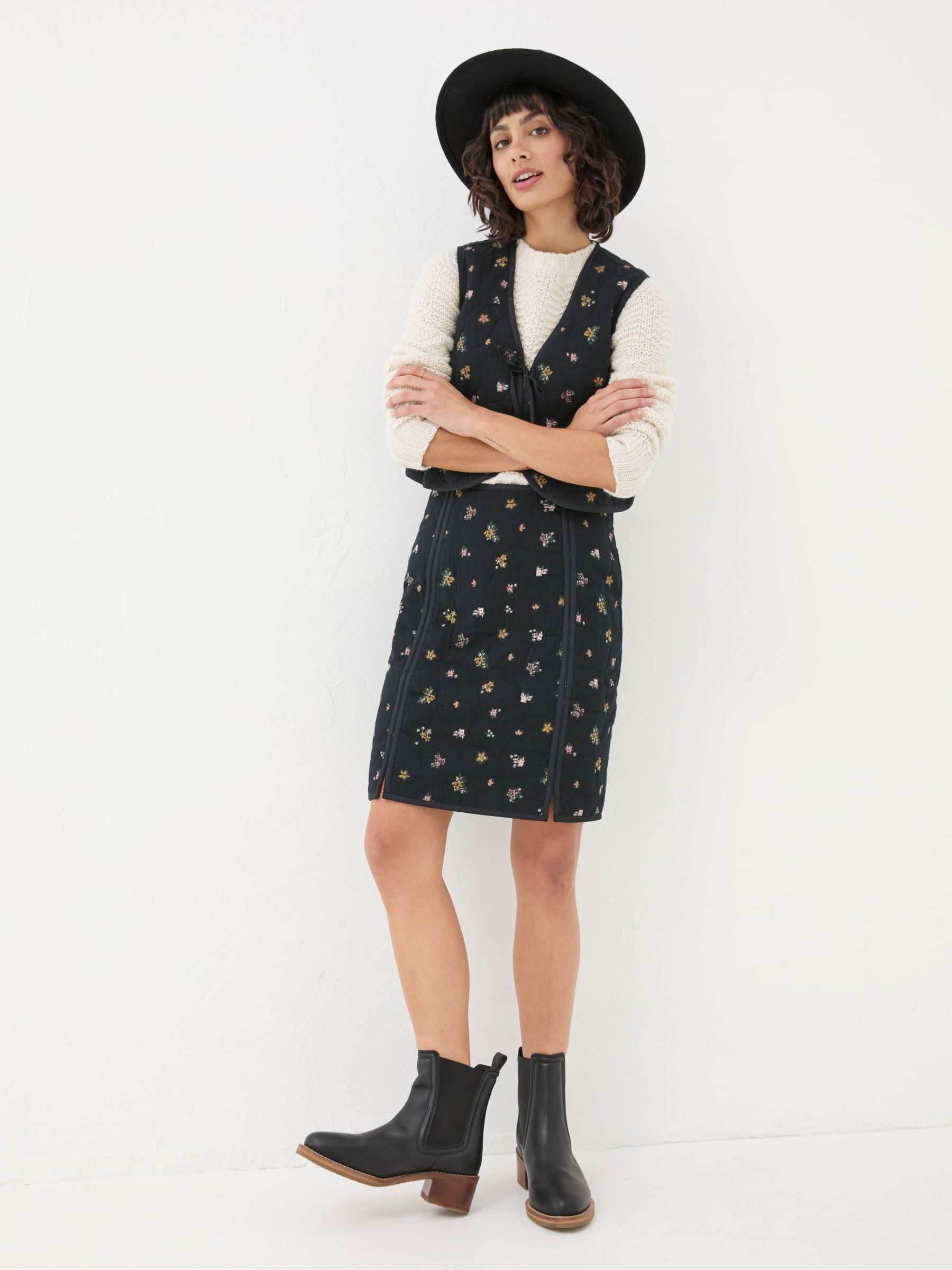 Shelby Black Ditsy Paisley Skirt - Image 2 of 5