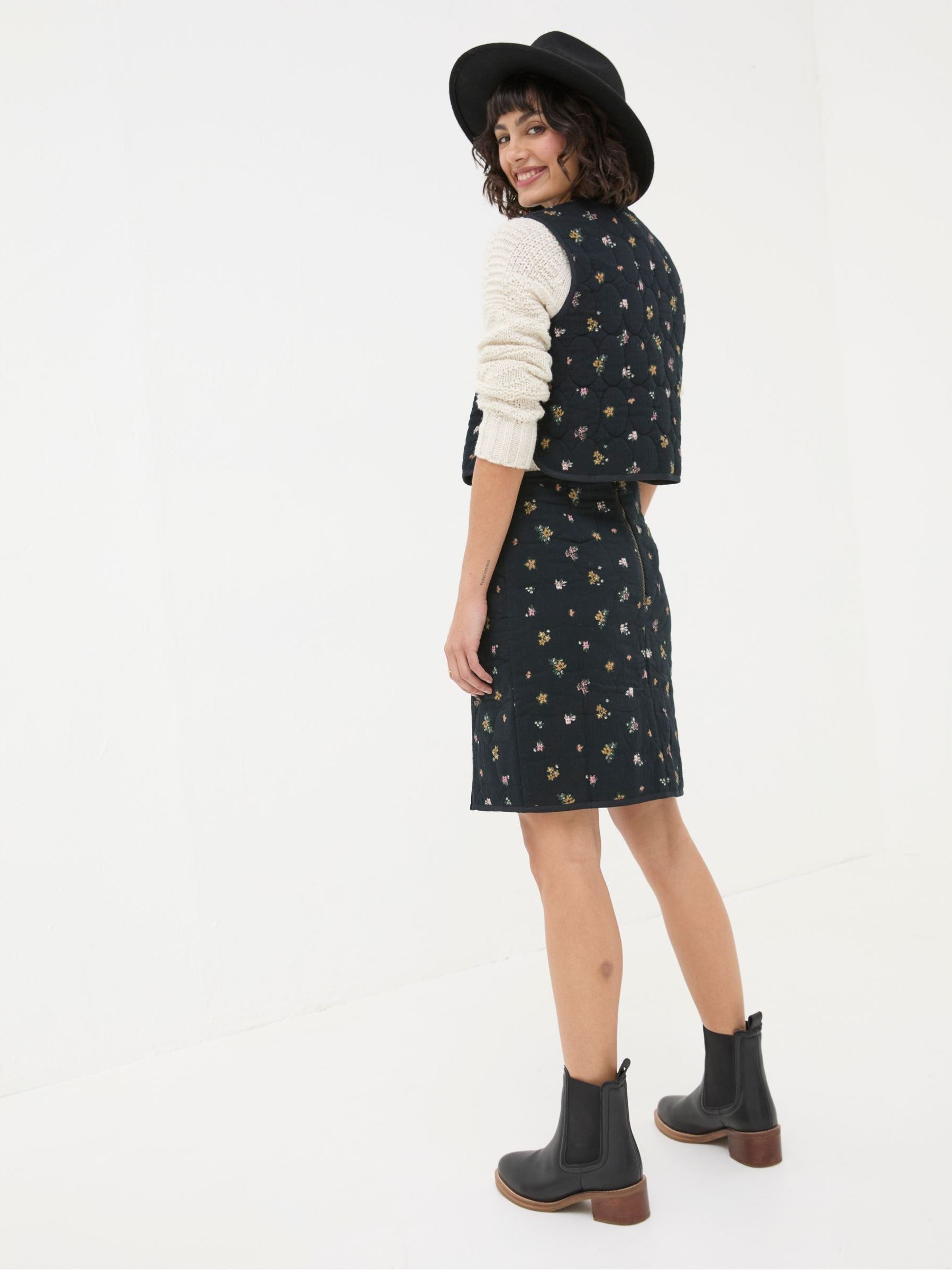 Shelby Black Ditsy Paisley Skirt - Image 3 of 5