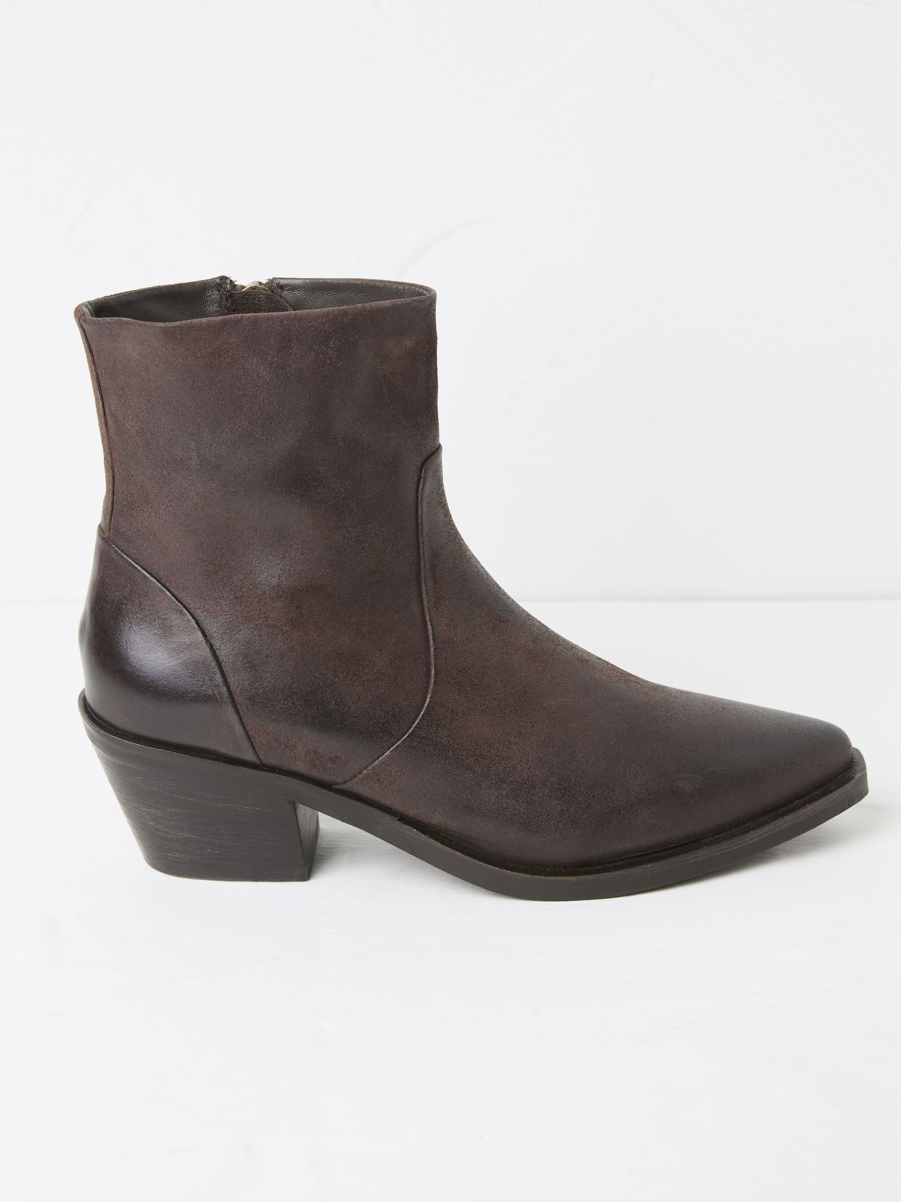 Leonie Brown Ankle Western Boots - Image 1 of 3
