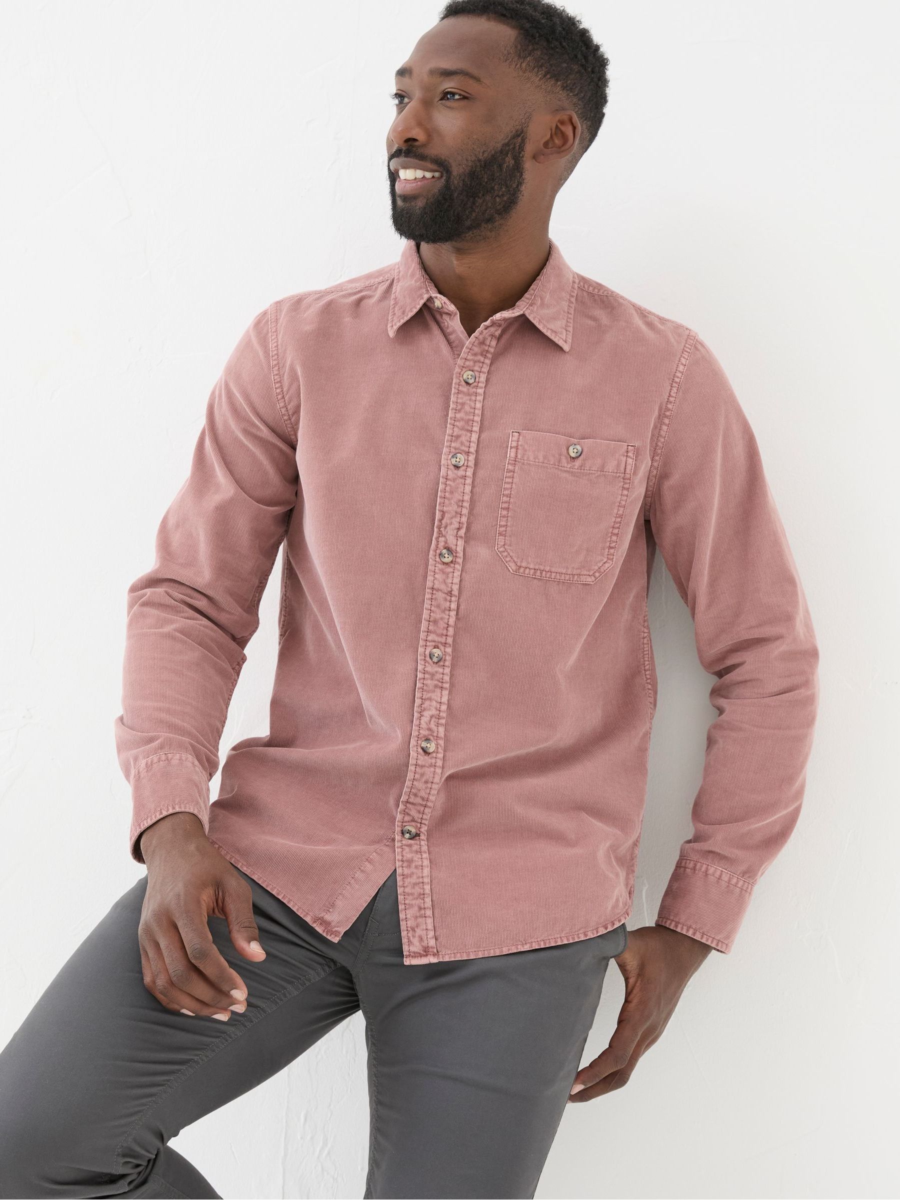 Pink Long Sleeve Cord Shirt - Image 2 of 6