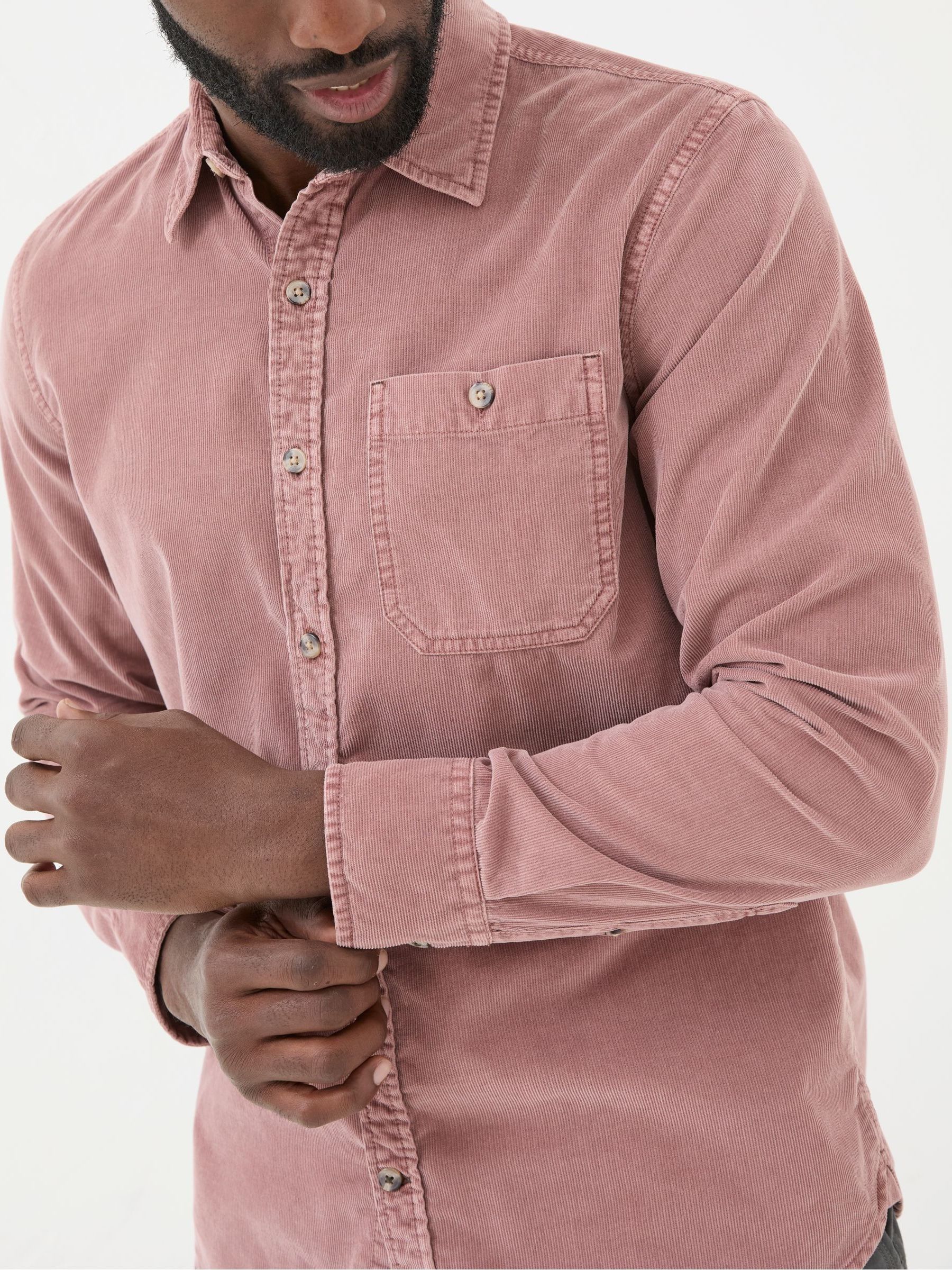 Pink Long Sleeve Cord Shirt - Image 5 of 6