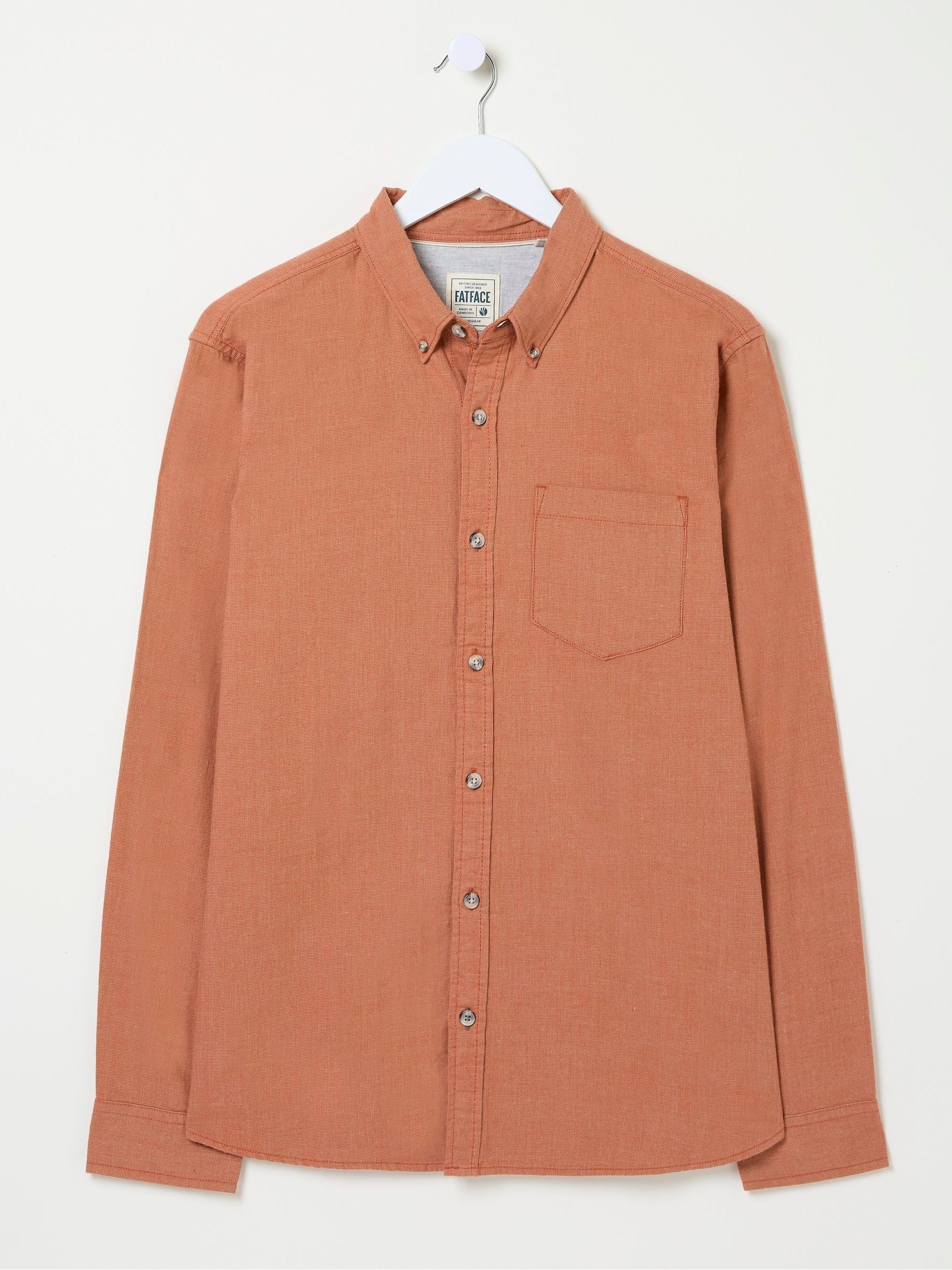 Orange Long Sleeve Tadlow Shirt - Image 5 of 5