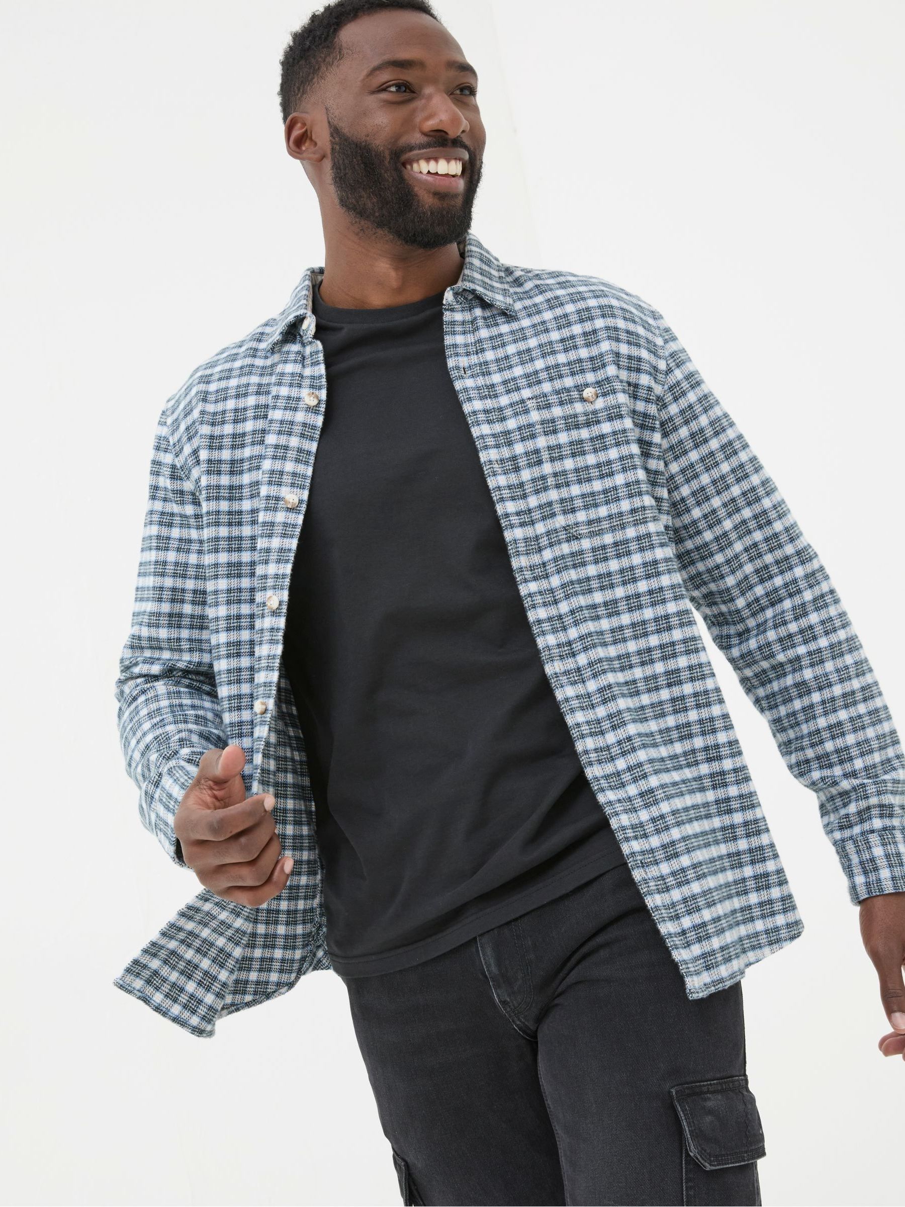 Lewes Blue Check Shirt - Image 2 of 7