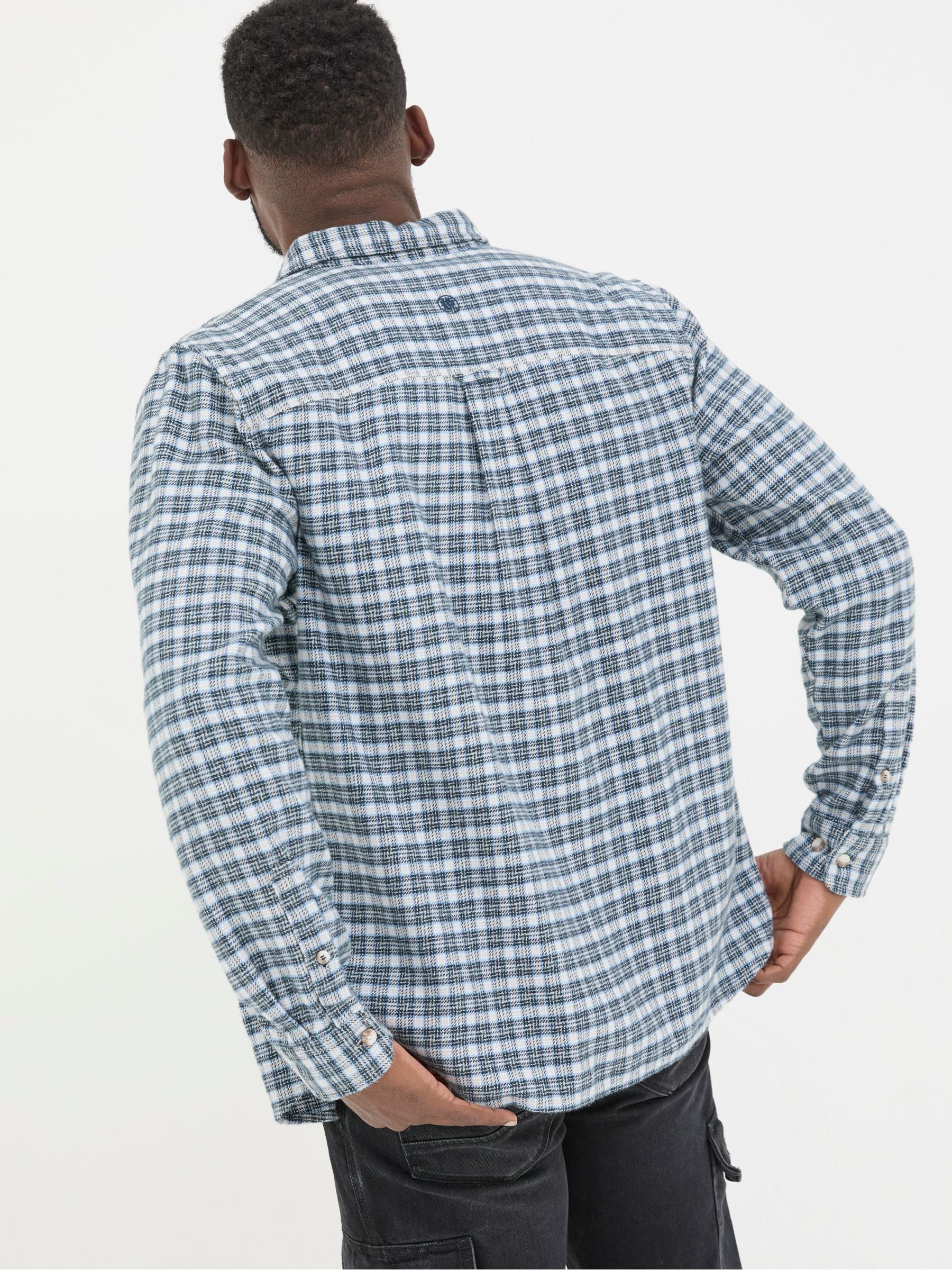 Lewes Blue Check Shirt - Image 3 of 7