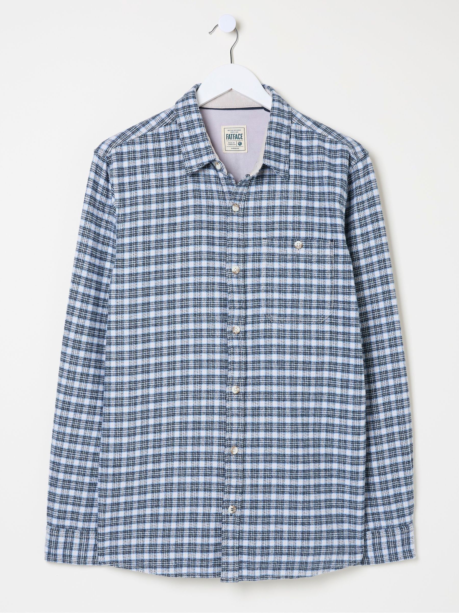 Lewes Blue Check Shirt - Image 7 of 7
