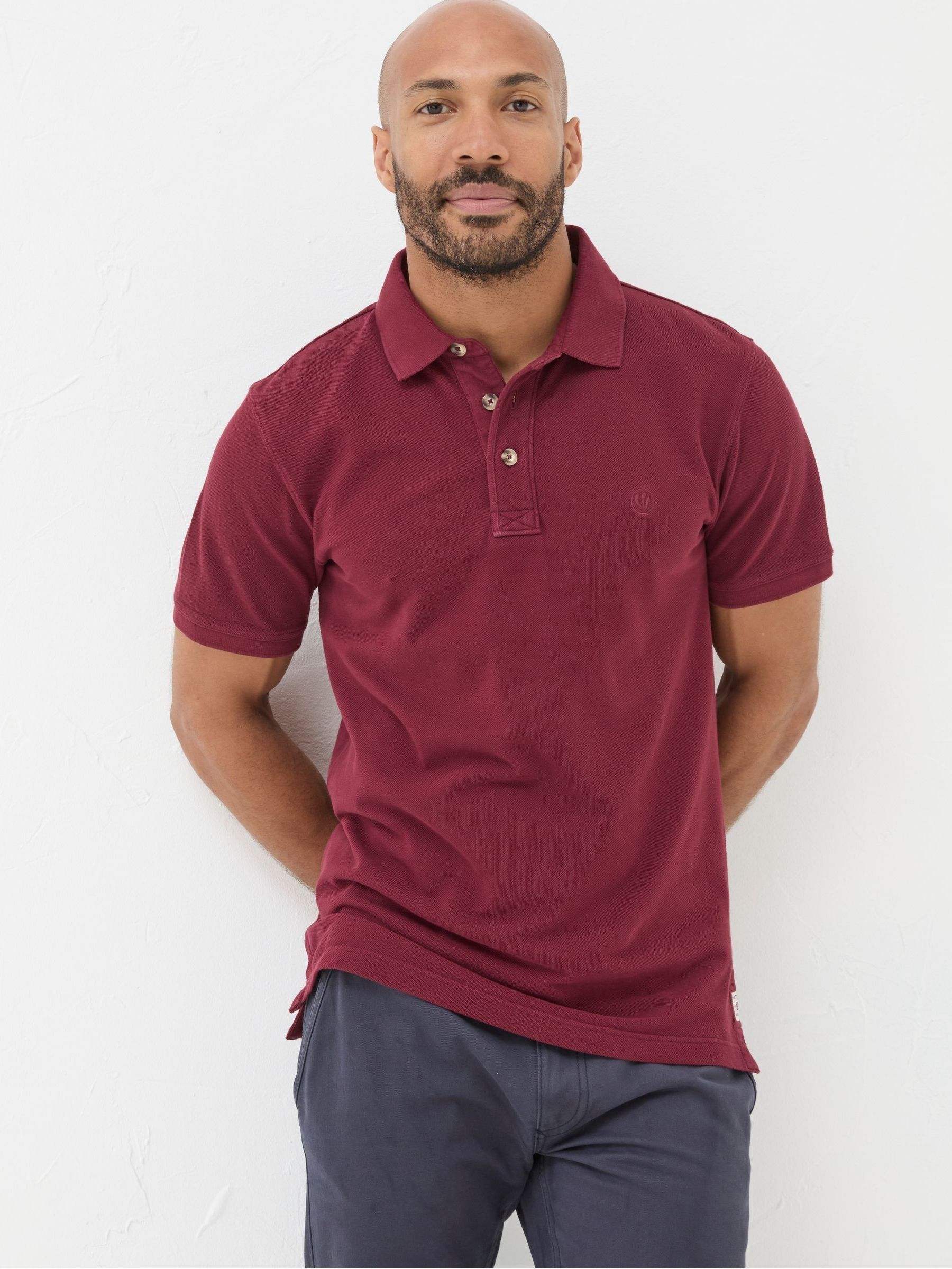Red Pique Polo Shirt - Image 1 of 5