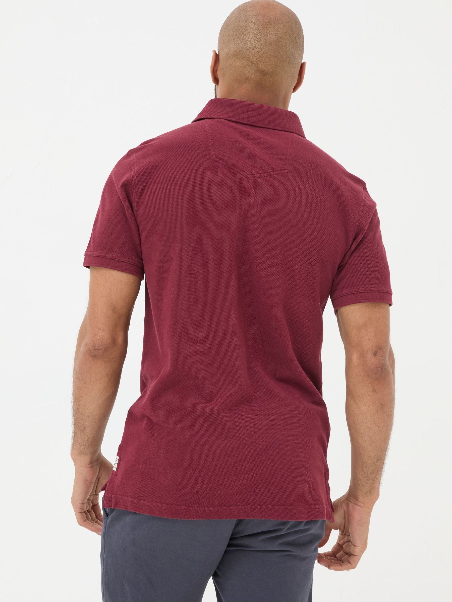 Red Pique Polo Shirt - Image 2 of 5