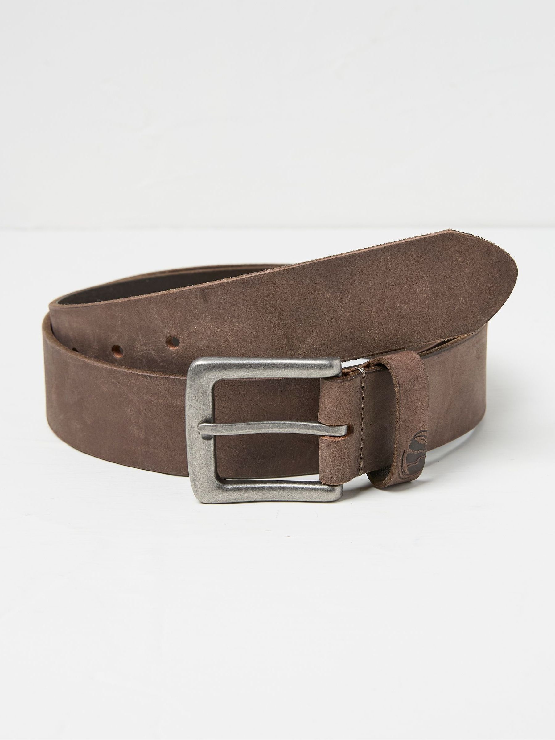 Brown Nubuck Leather Belt FatFace