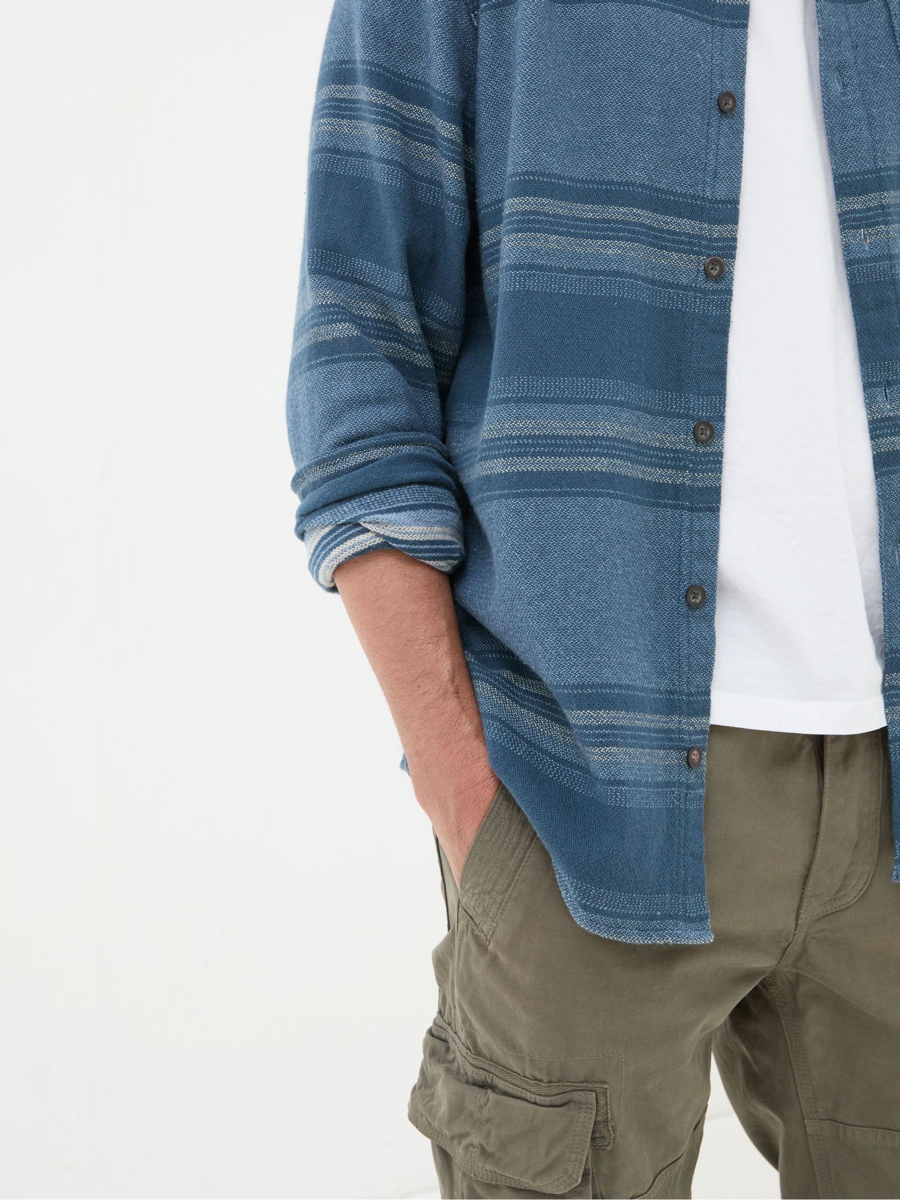 Trescow Blue Stripe Shirt - Image 4 of 7