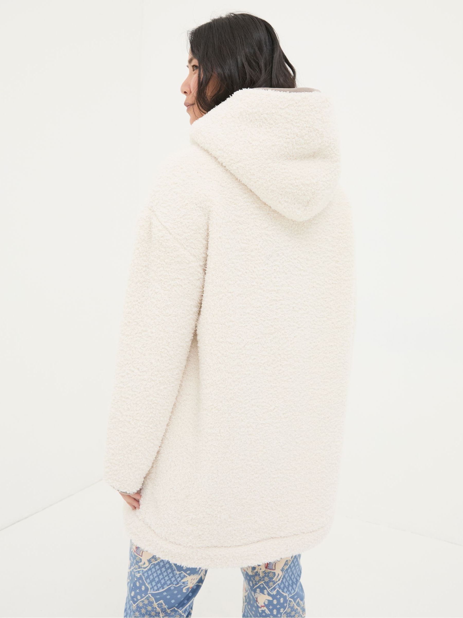 Snuggle Ivory Borg Hoodie - Image 2 of 5
