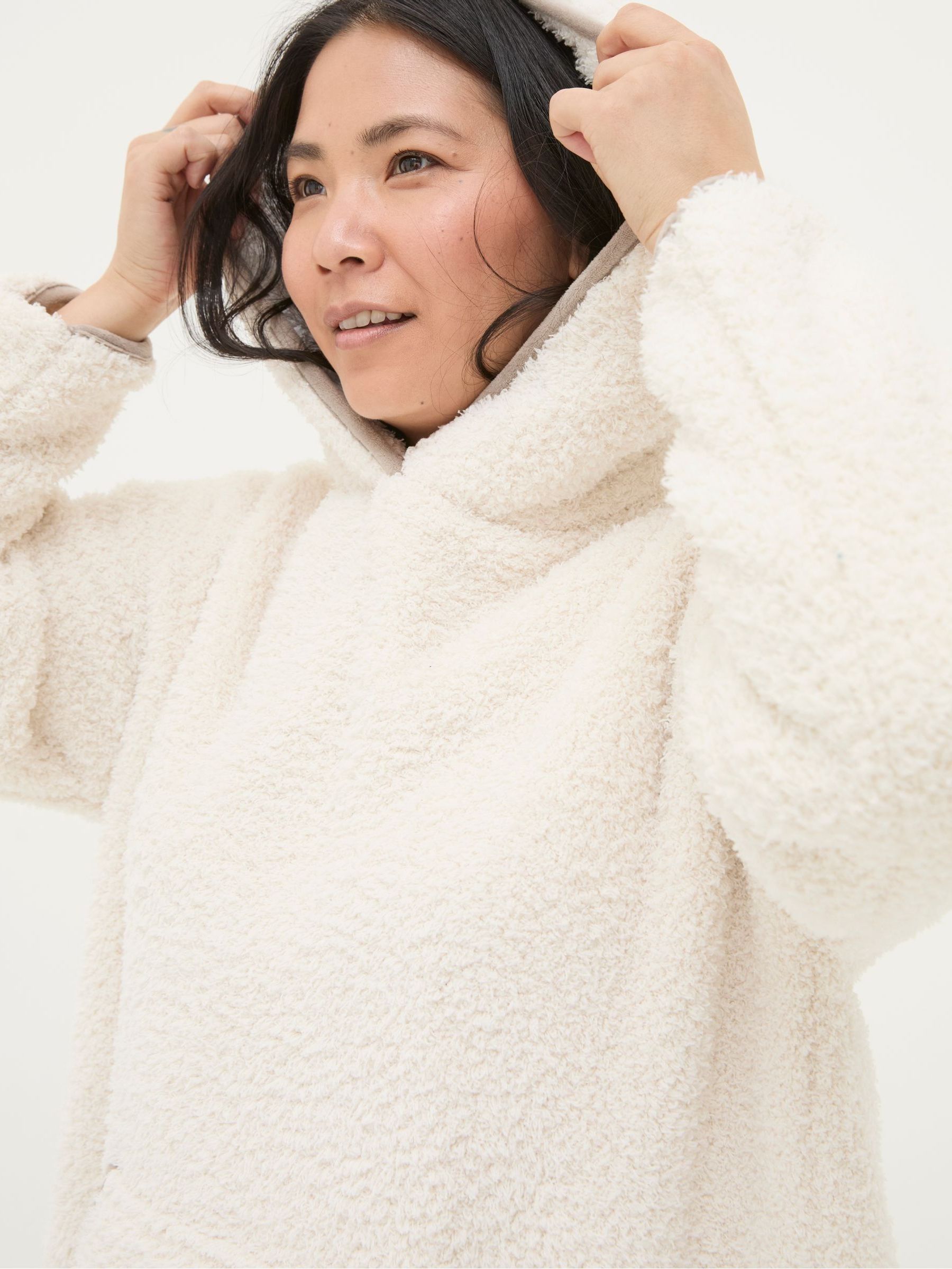 Snuggle Ivory Borg Hoodie - Image 4 of 5