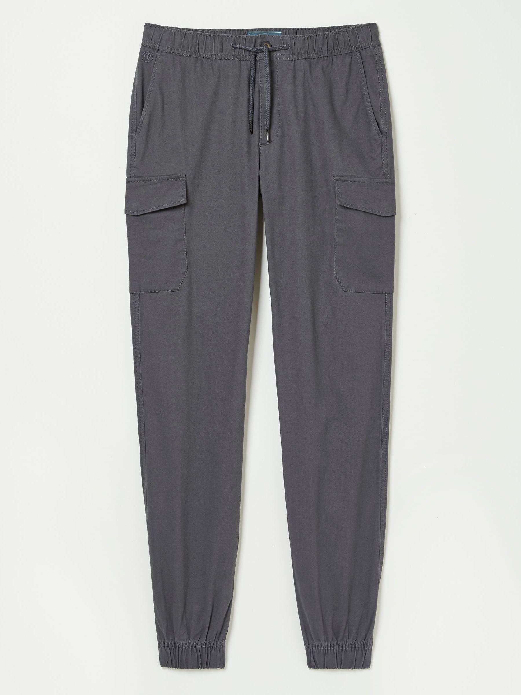 Kent Grey Cuffed Cargo Trousers - Image 6 of 6