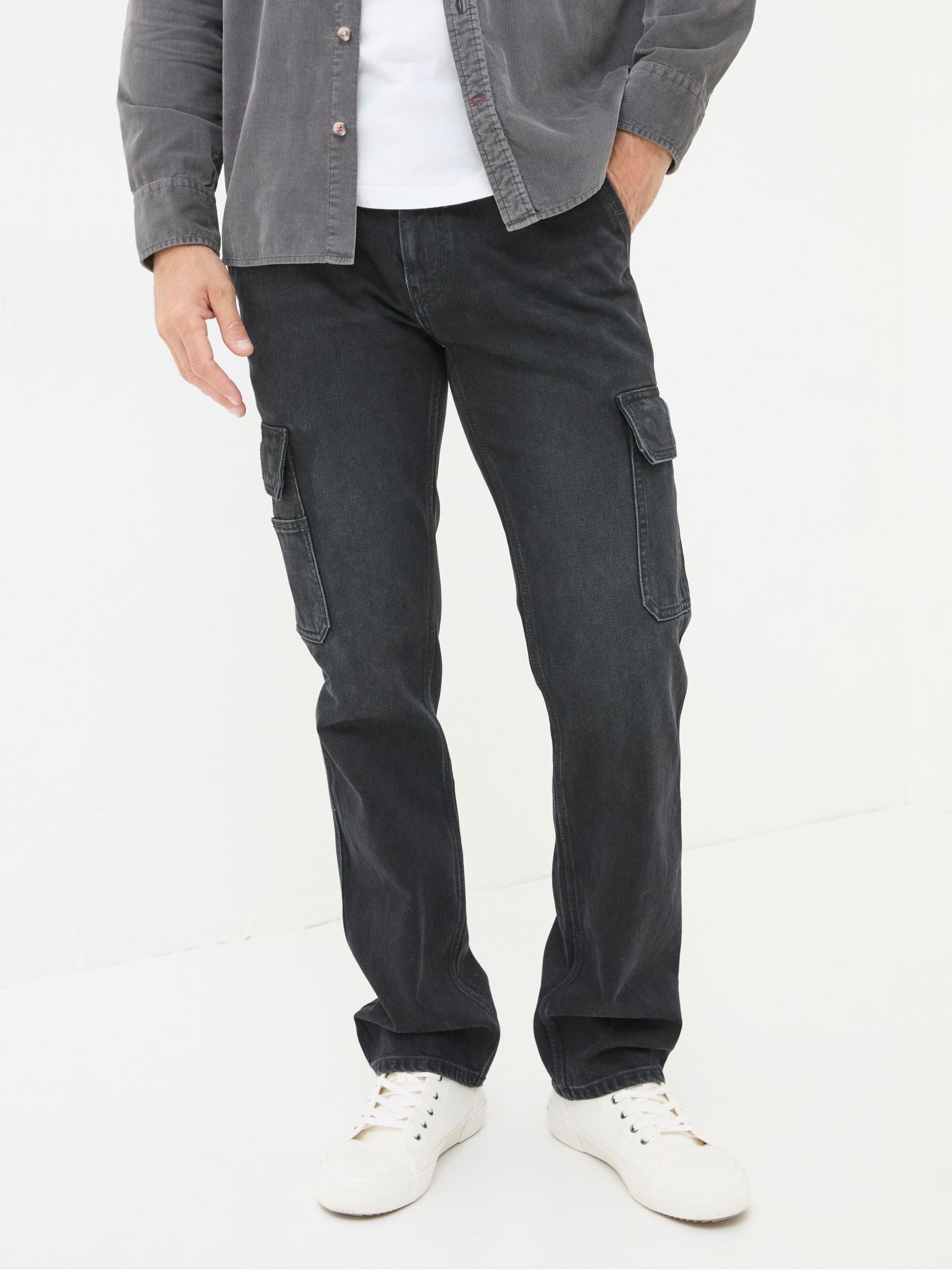 Vintage Black Cargo Jeans - Image 3 of 7
