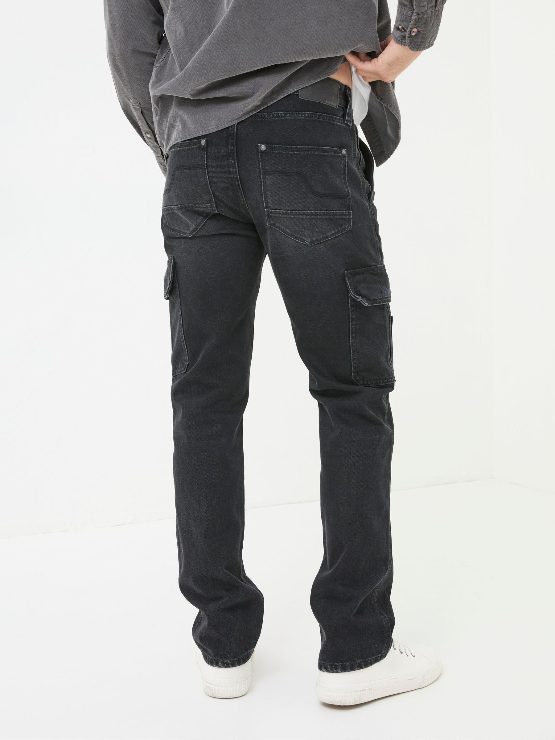 Vintage Black Cargo Jeans - Image 4 of 7