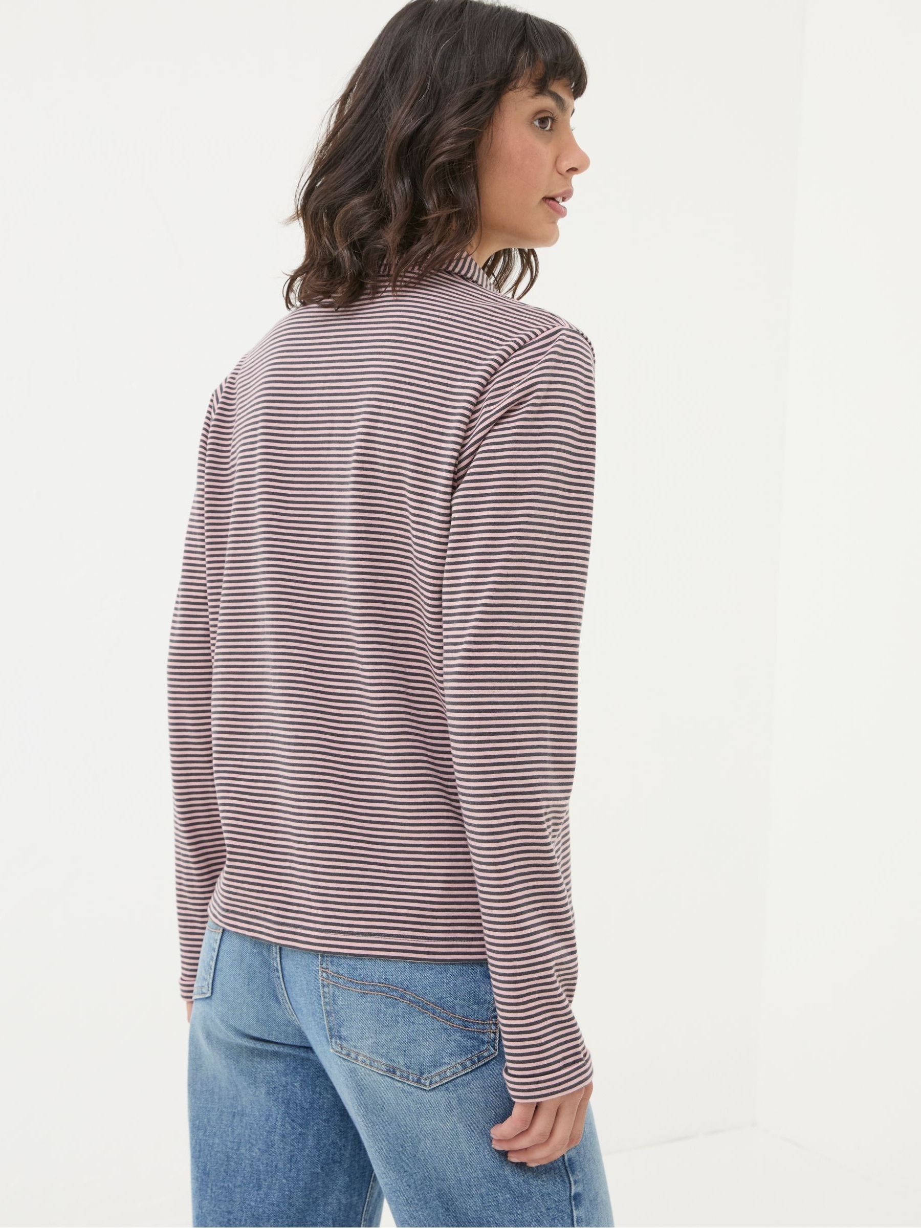 Jess Grey Striped Shirt - Image 2 of 6