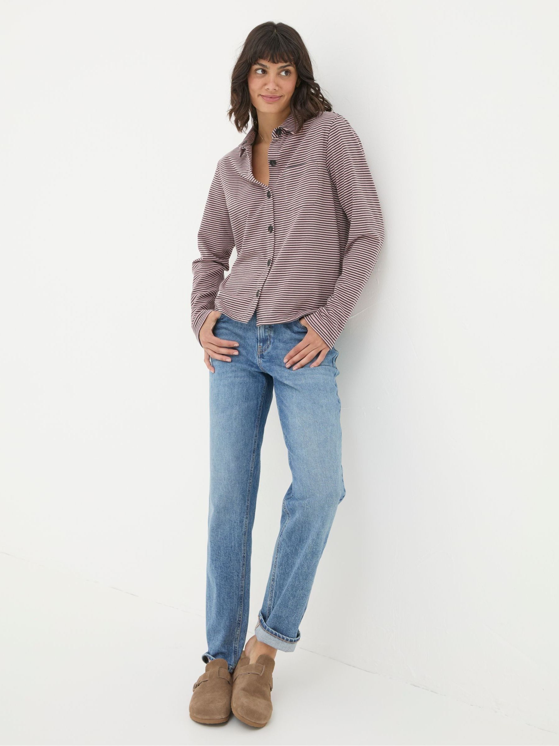 Jess Grey Striped Shirt - Image 5 of 6