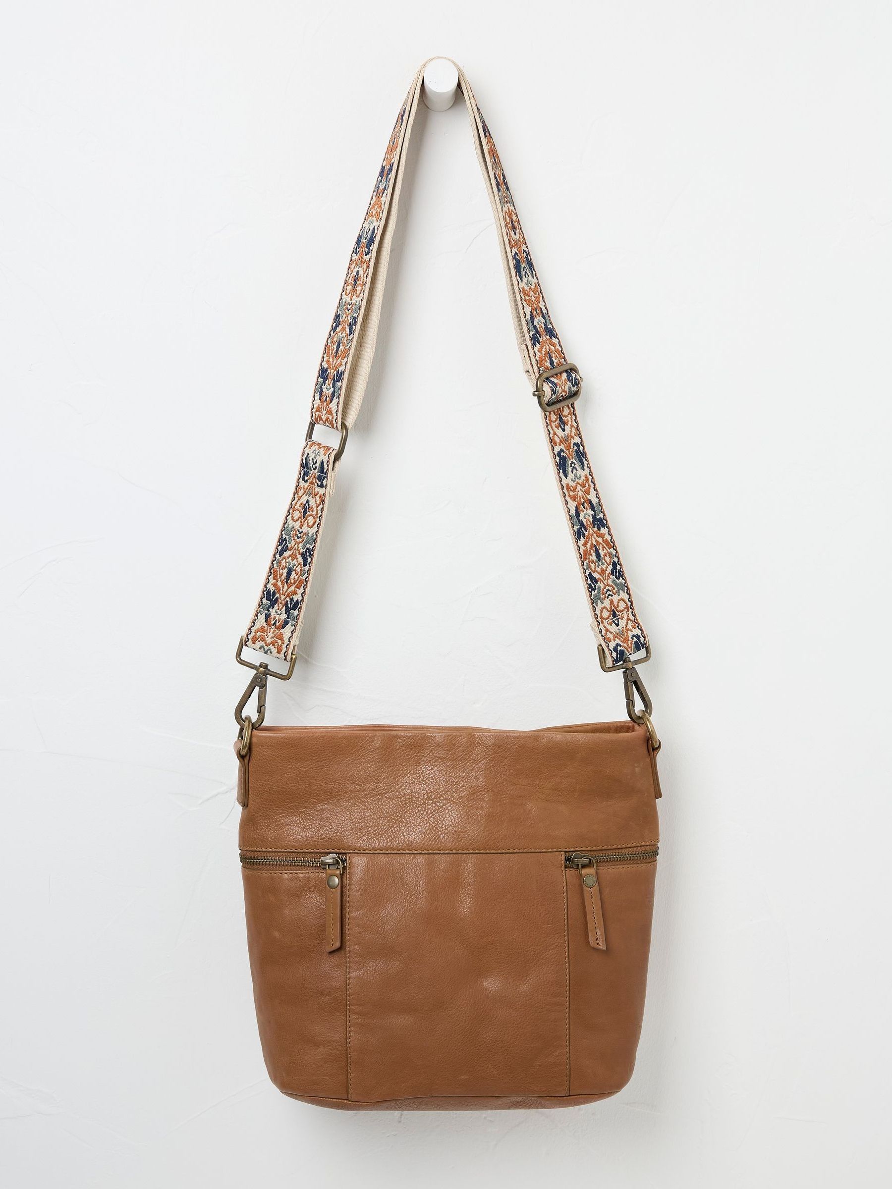 Cream Patterned Bag Strap - Image 2 of 2