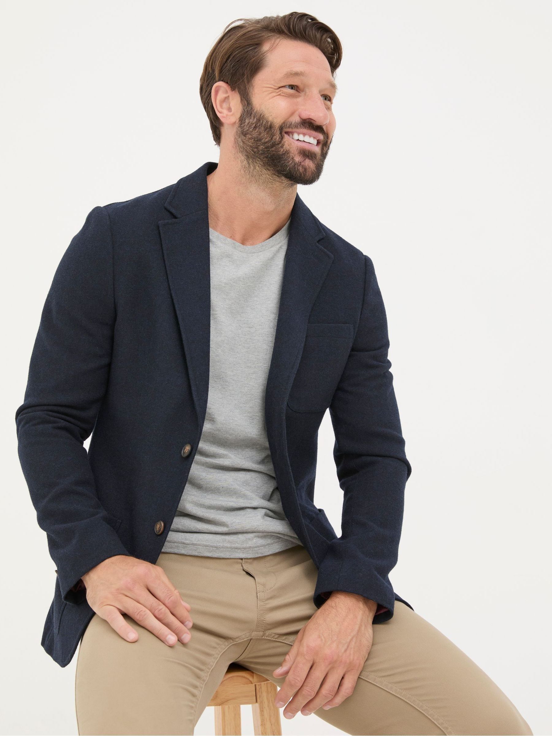 Blue Navy Witley Wool Blazer - Image 4 of 6