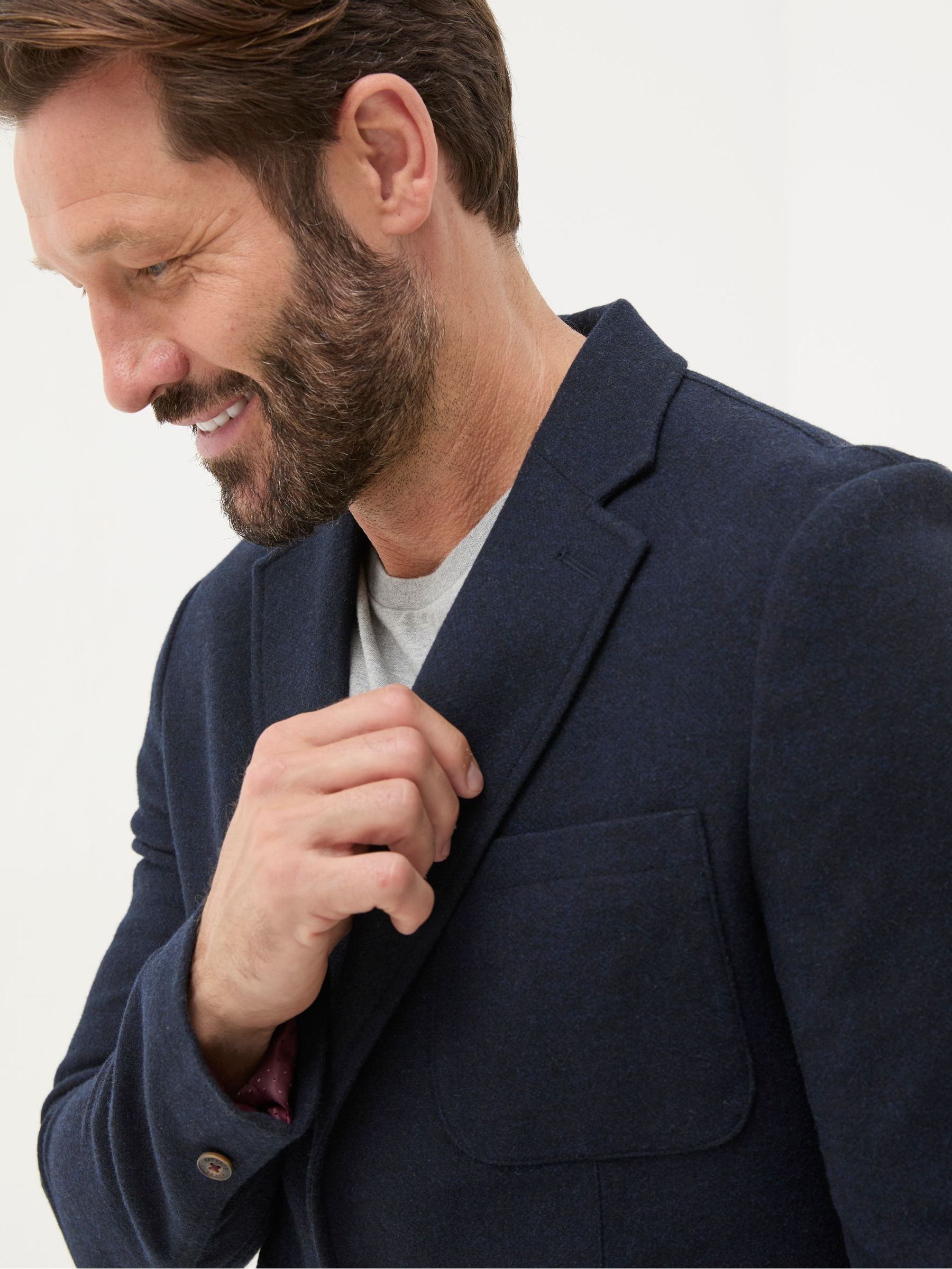 Blue Navy Witley Wool Blazer - Image 5 of 6