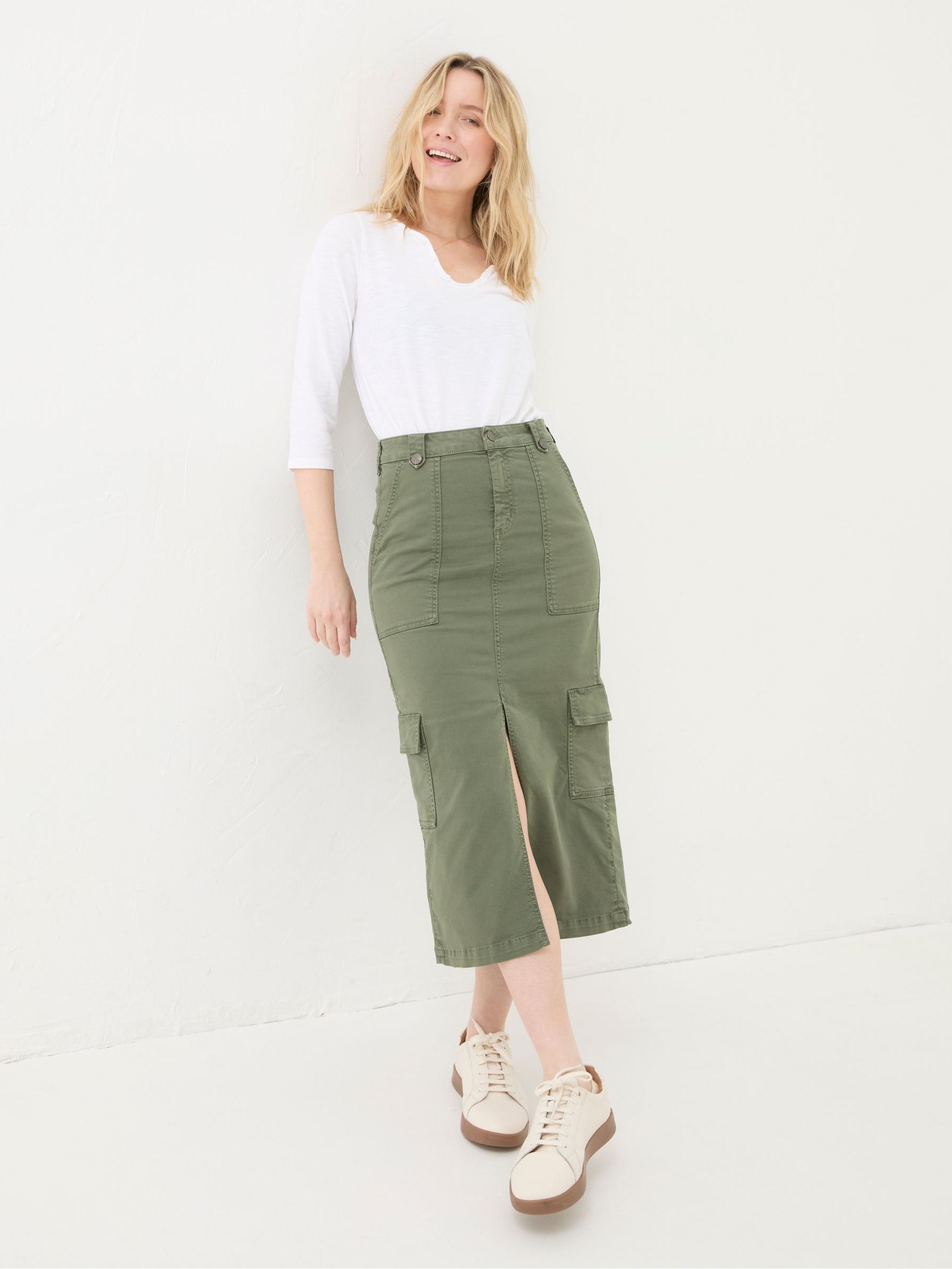 Cargo Midi Skirt