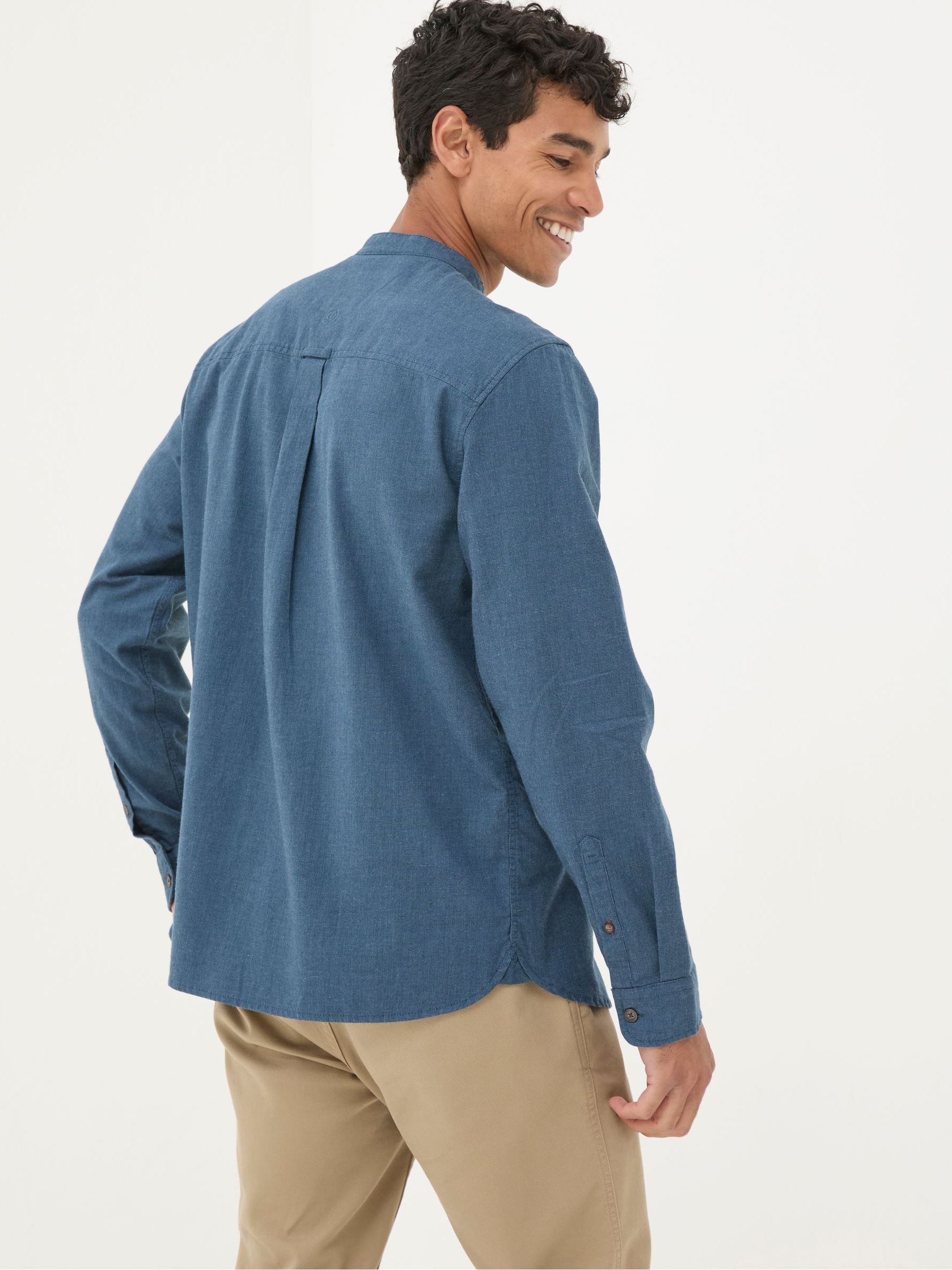 Tadlow Blue Grandad Shirt - Image 2 of 7
