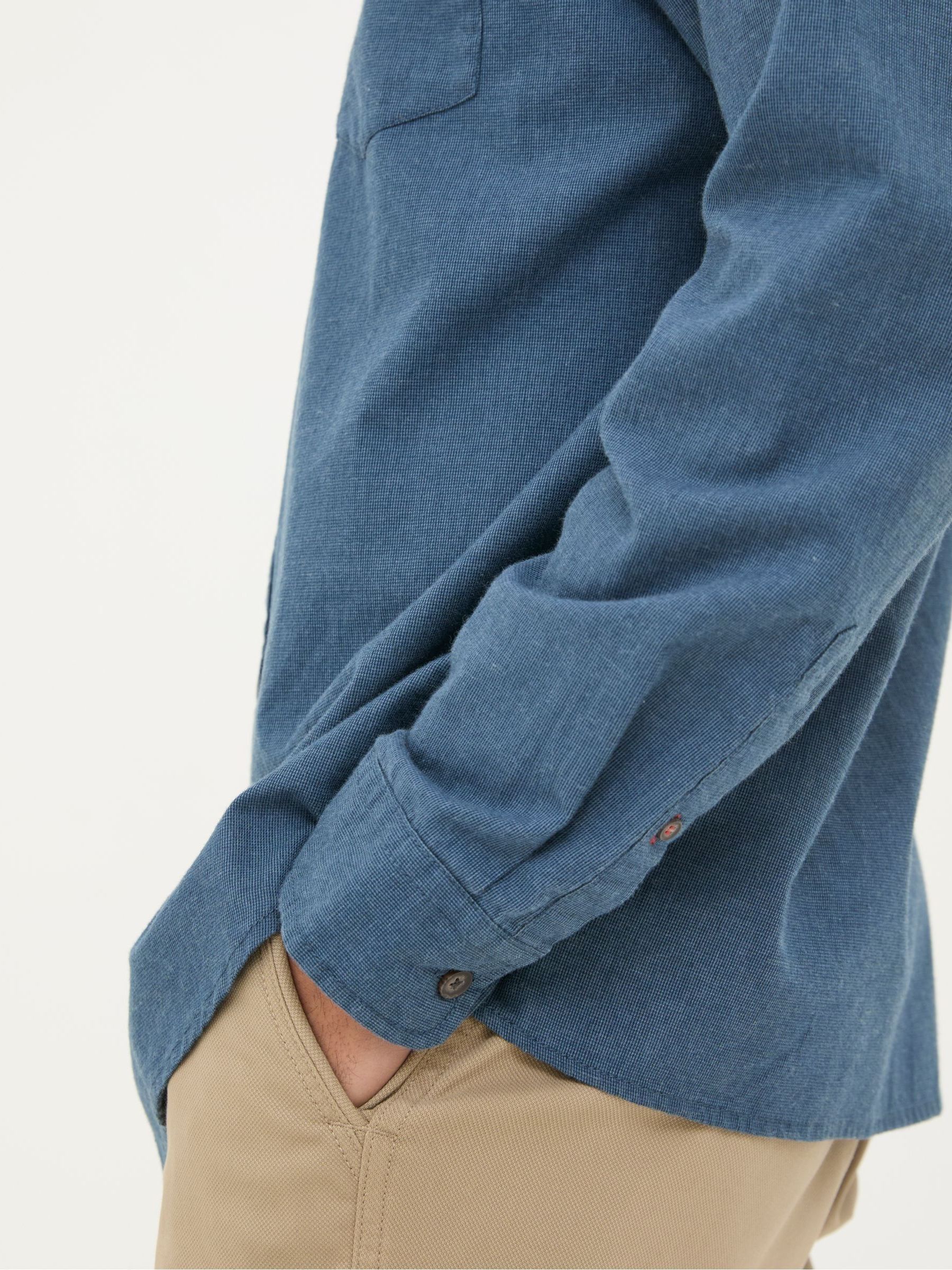 Tadlow Blue Grandad Shirt - Image 5 of 6
