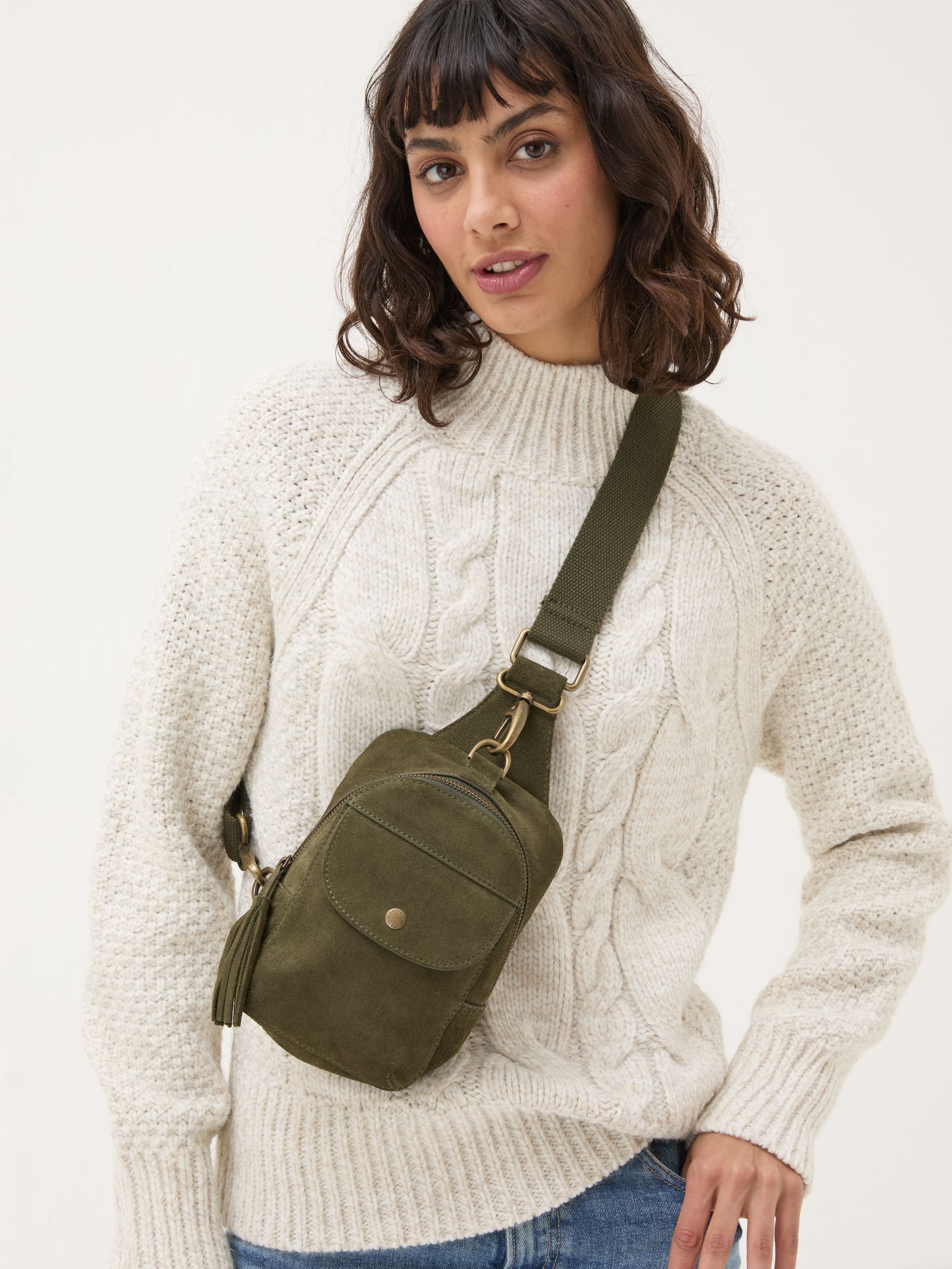 Green Suede Belt Bag - Image 4 of 4