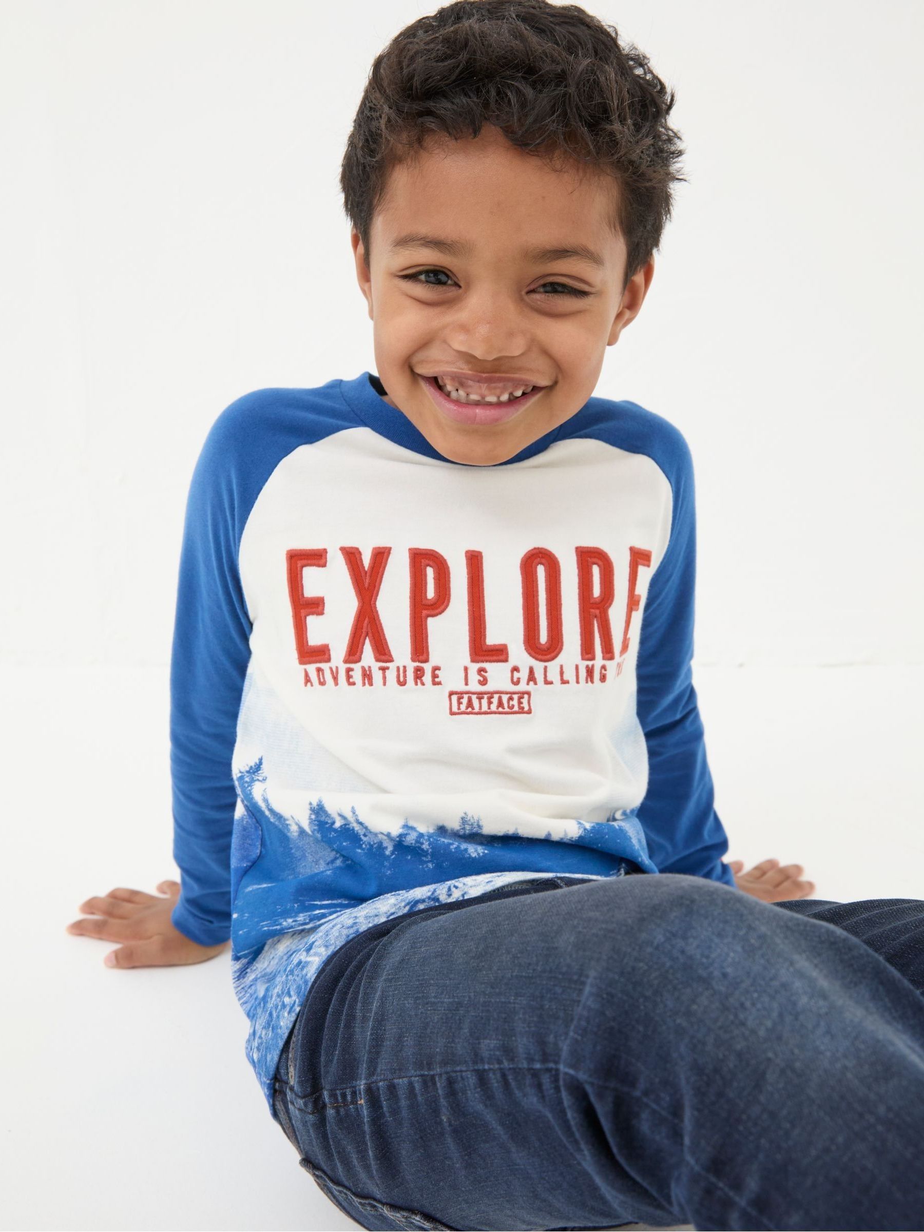 Blue Explore Graphic T Shirt - Image 3 of 5