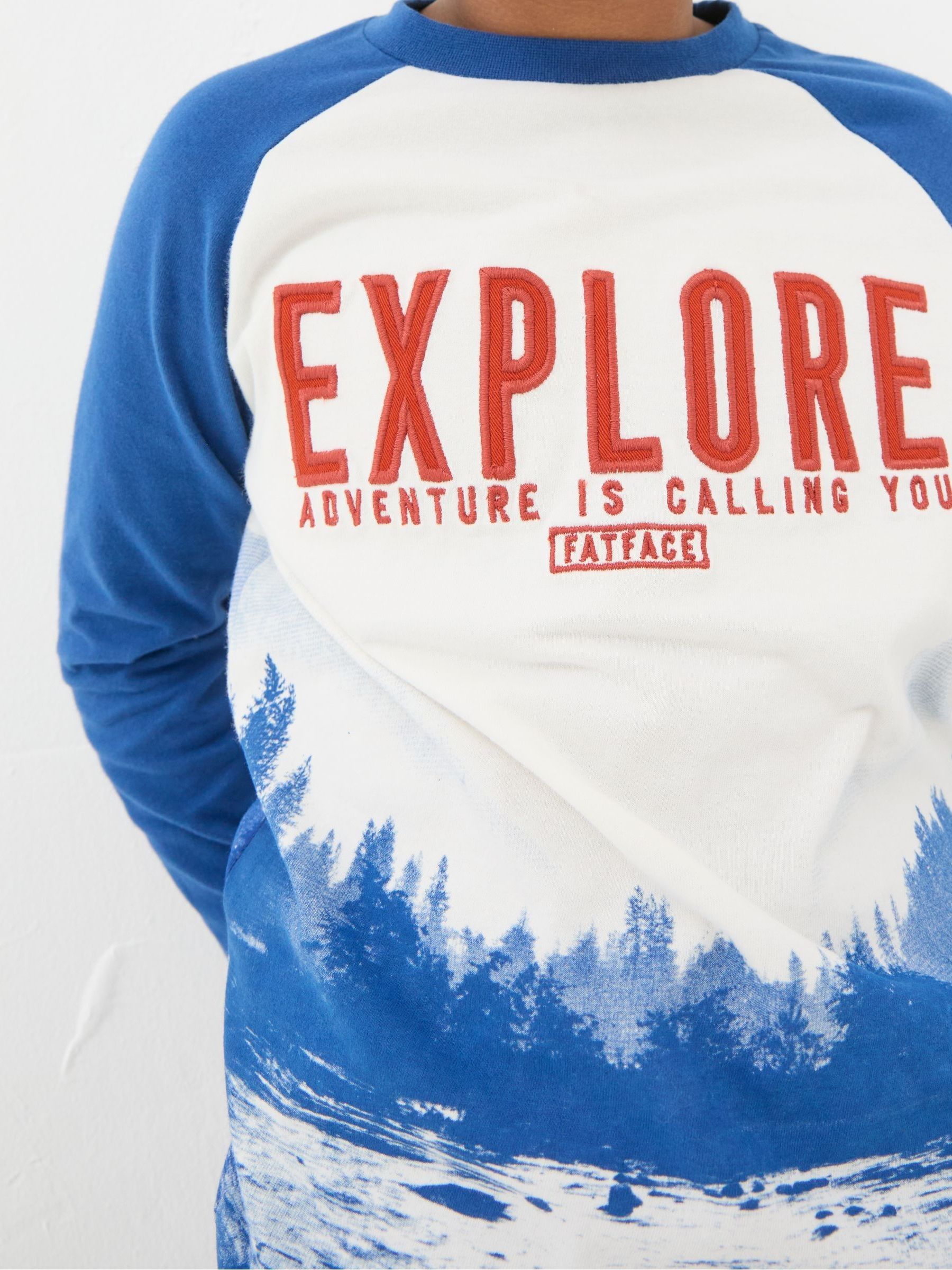 Blue Explore Graphic T Shirt - Image 4 of 5
