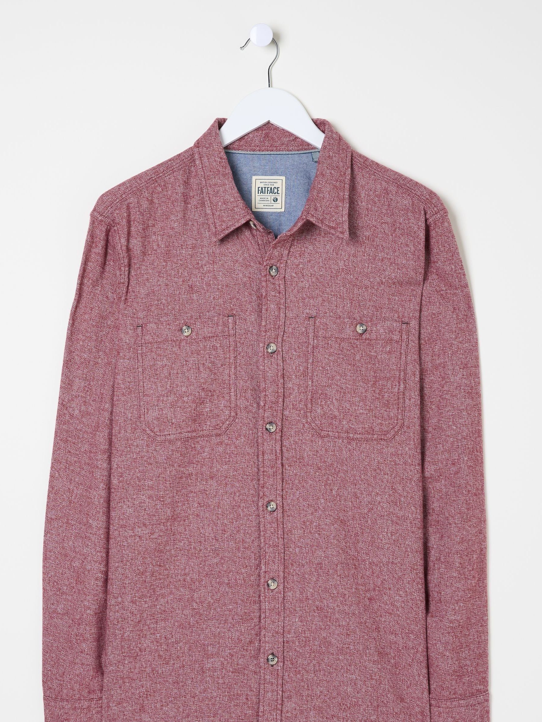 Red Long Sleeve Malton Shirt - Image 5 of 5