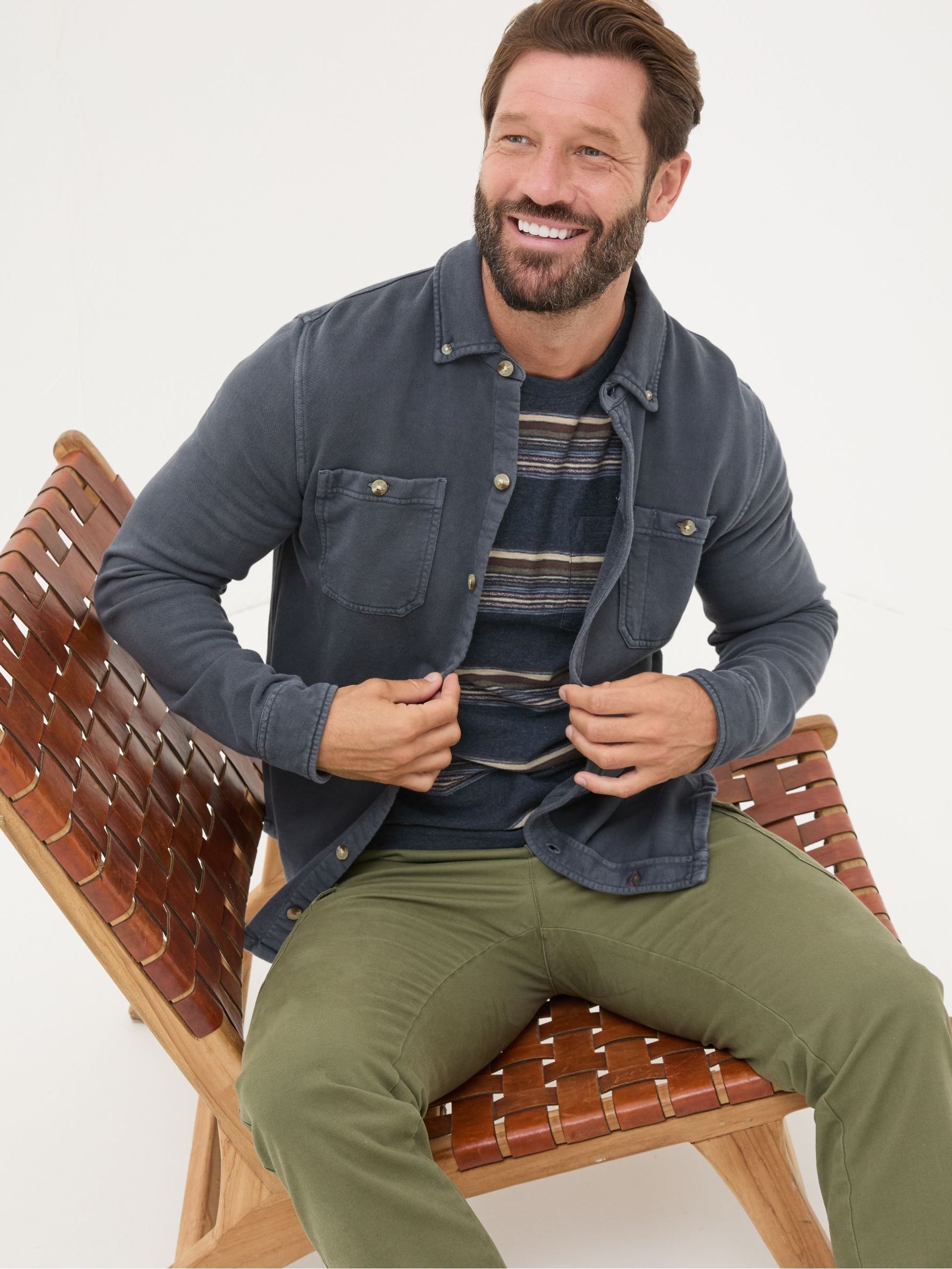 Petworth Blue Cotton Shirt - Image 3 of 5