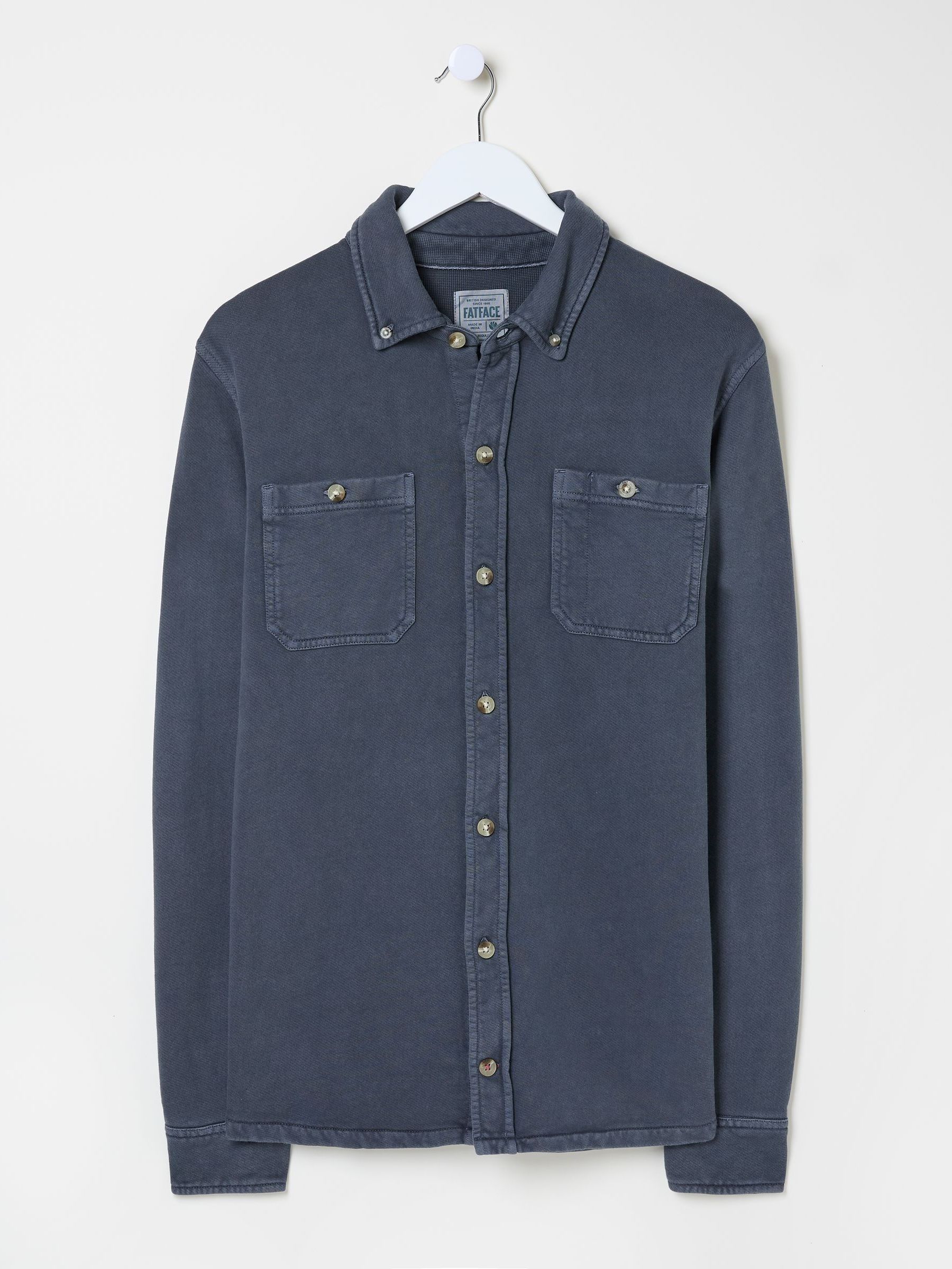 Petworth Blue Cotton Shirt - Image 5 of 5