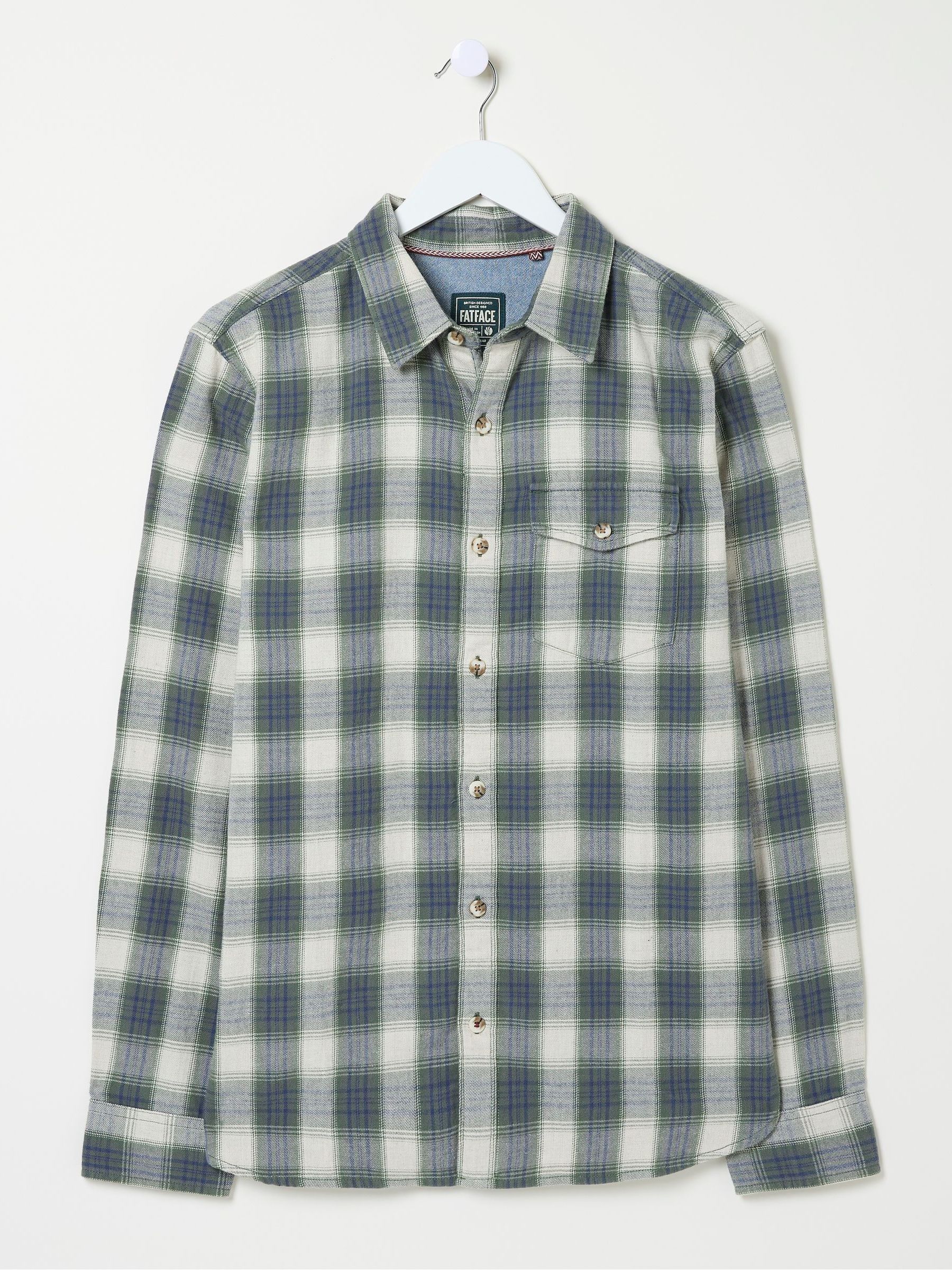 Murton Green Long Sleeve Check Shirt - Image 1 of 1