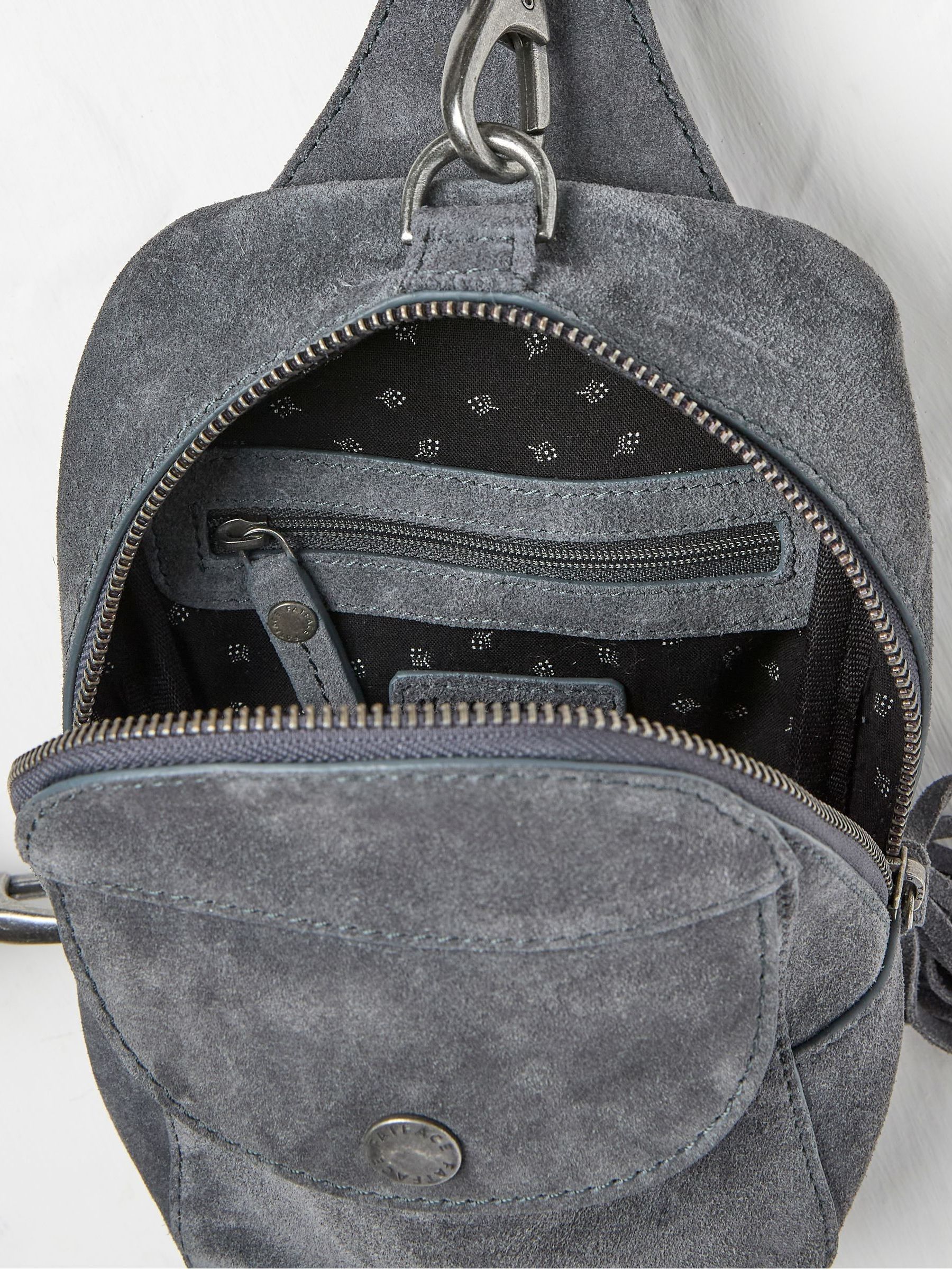 Grey Suede Belt Bag - Image 2 of 2