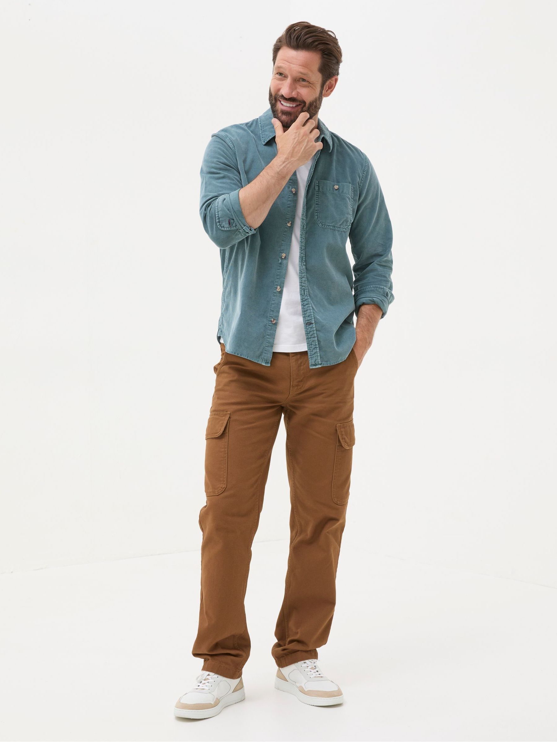 Green Long Sleeve Cord Shirt - Image 2 of 6