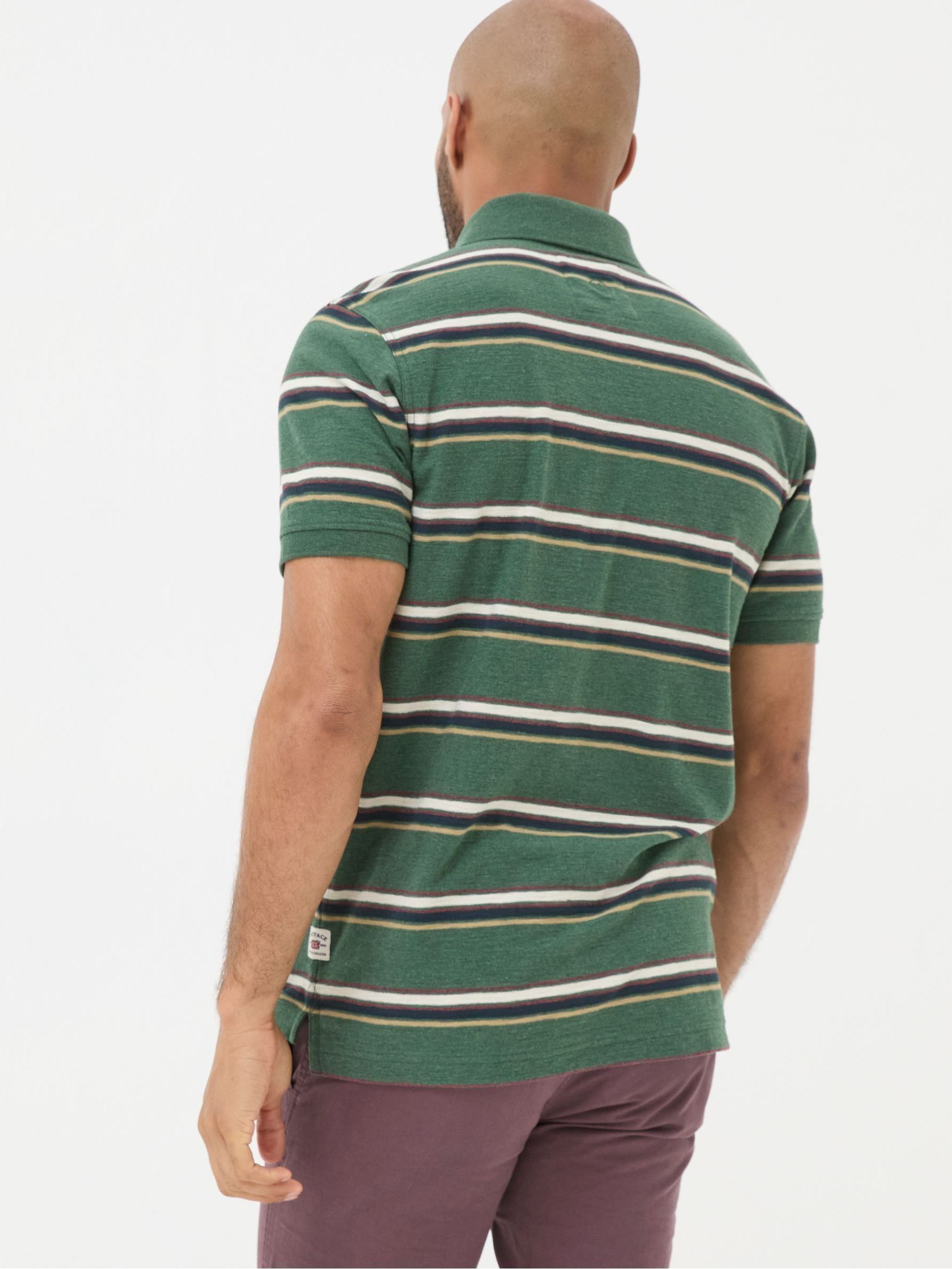 Harris Green Stripe Polo Shirt - Image 2 of 5