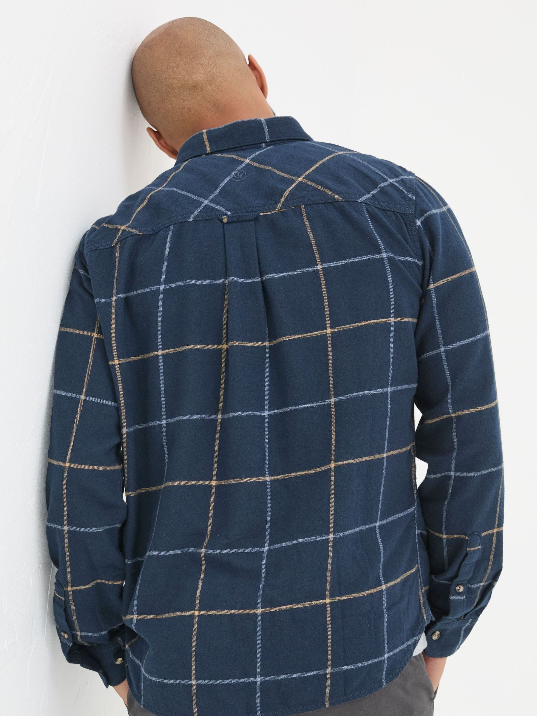 Blue Windowpane Check Shirt - Image 2 of 5