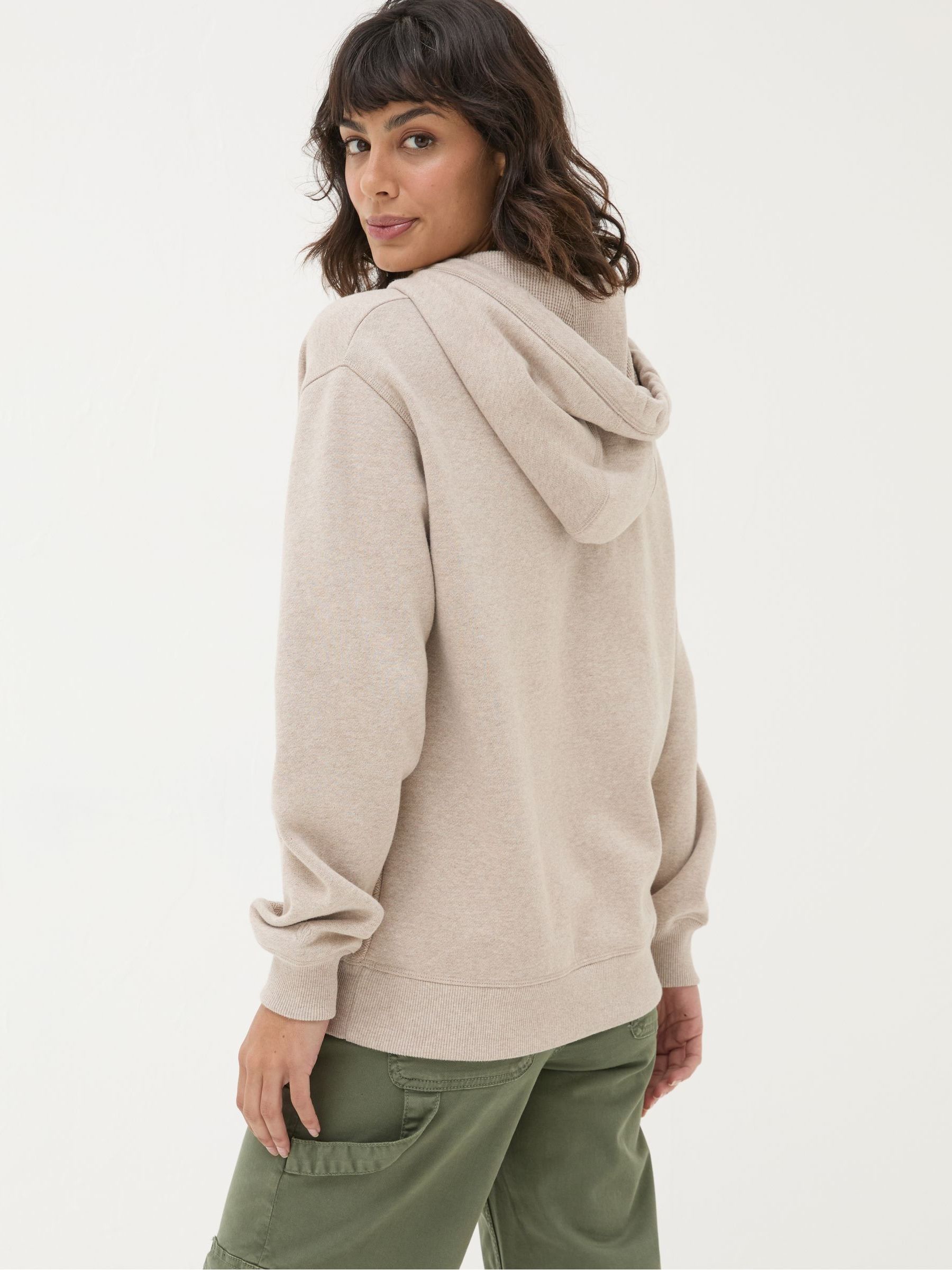 Jen Natural Textured Hoodie - Image 2 of 6