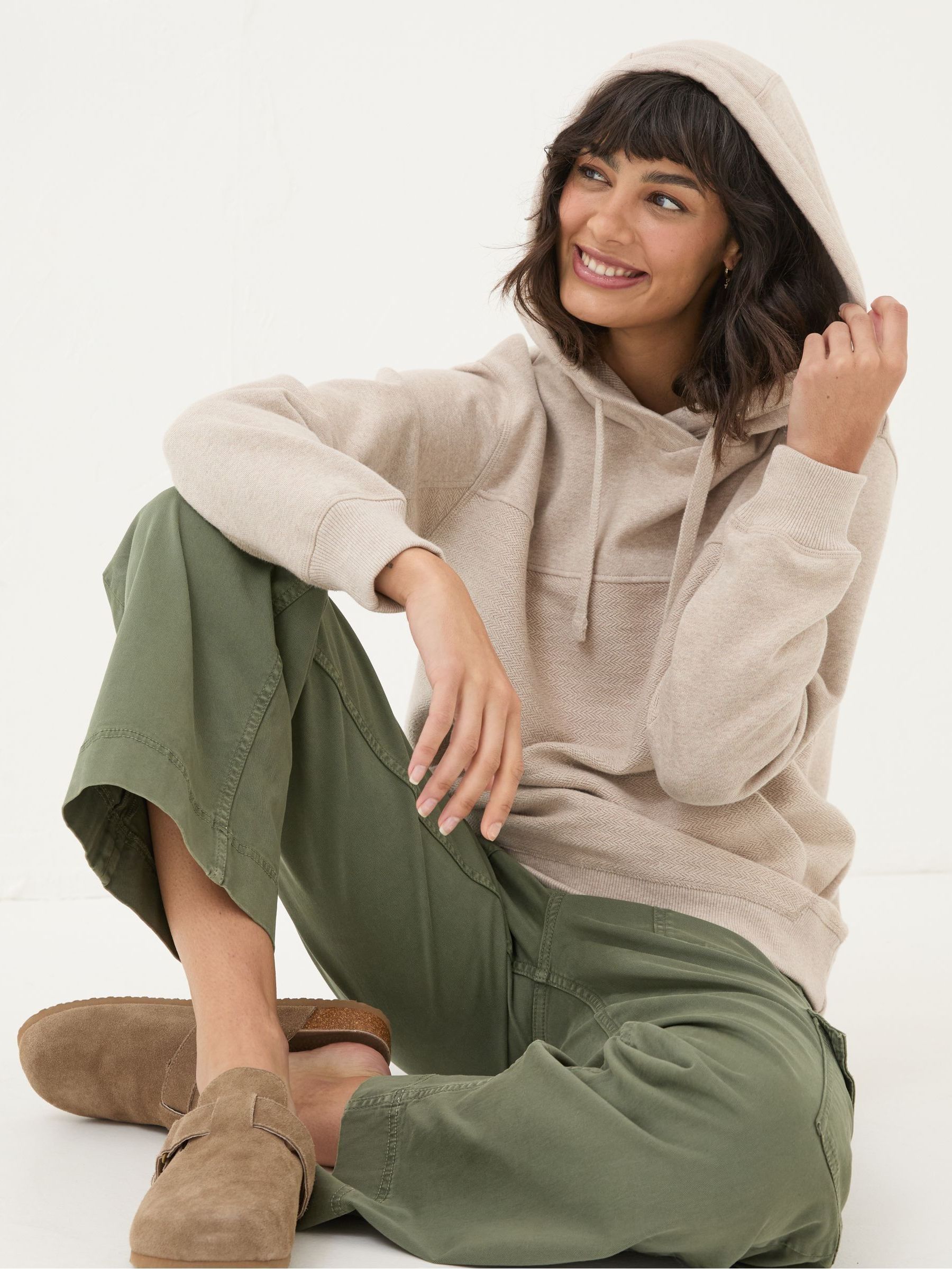 Jen Natural Textured Hoodie - Image 4 of 6
