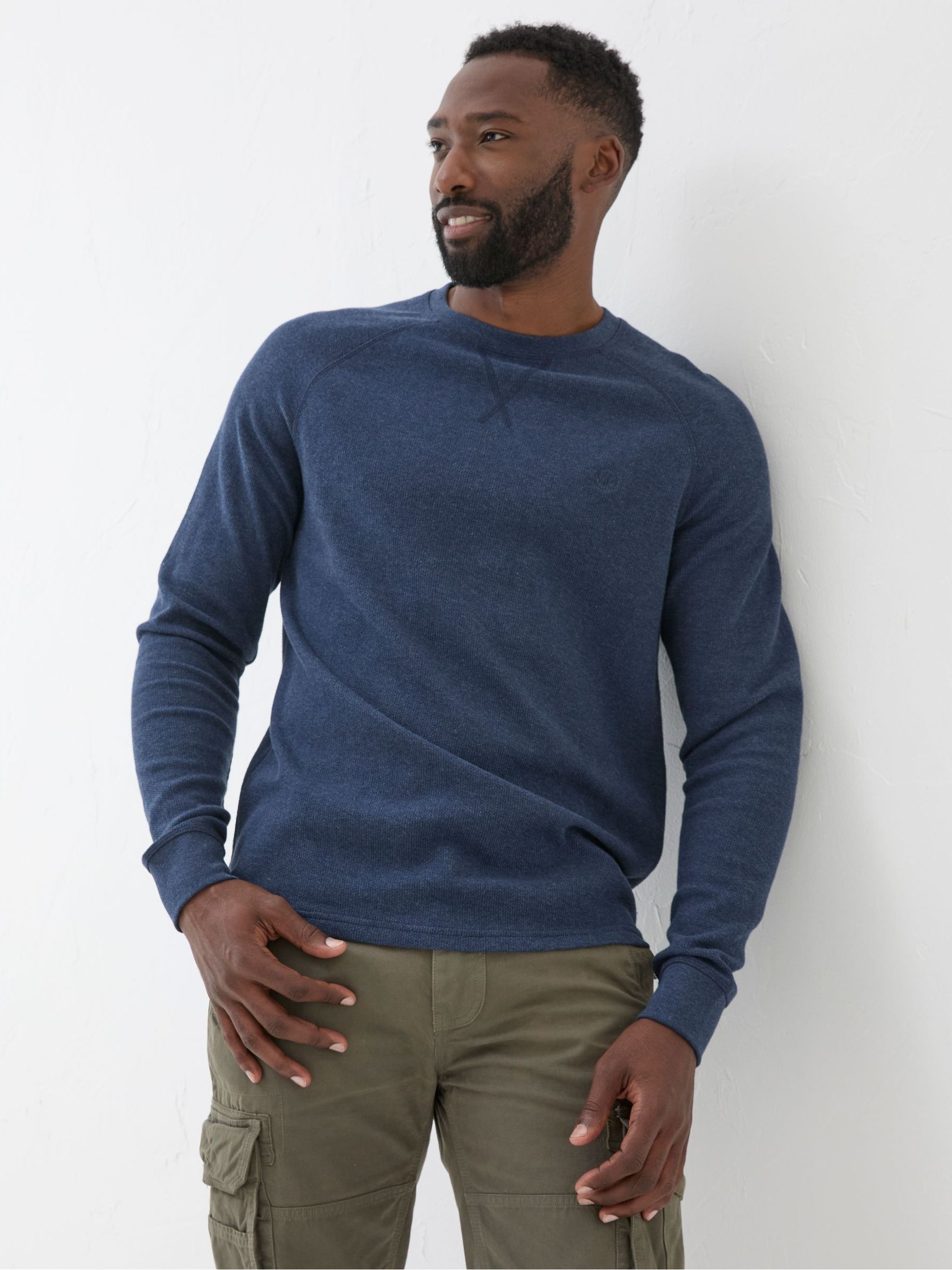 Wicklow Blue Waffle Crew Neck T-Shirt - Image 5 of 5