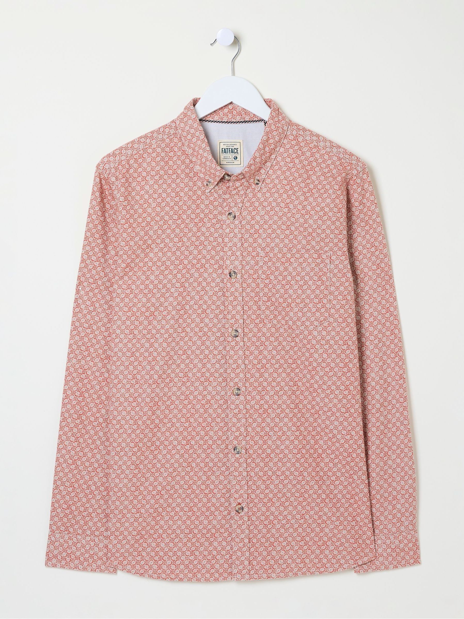 Orange Block Print Shirt - Image 5 of 5
