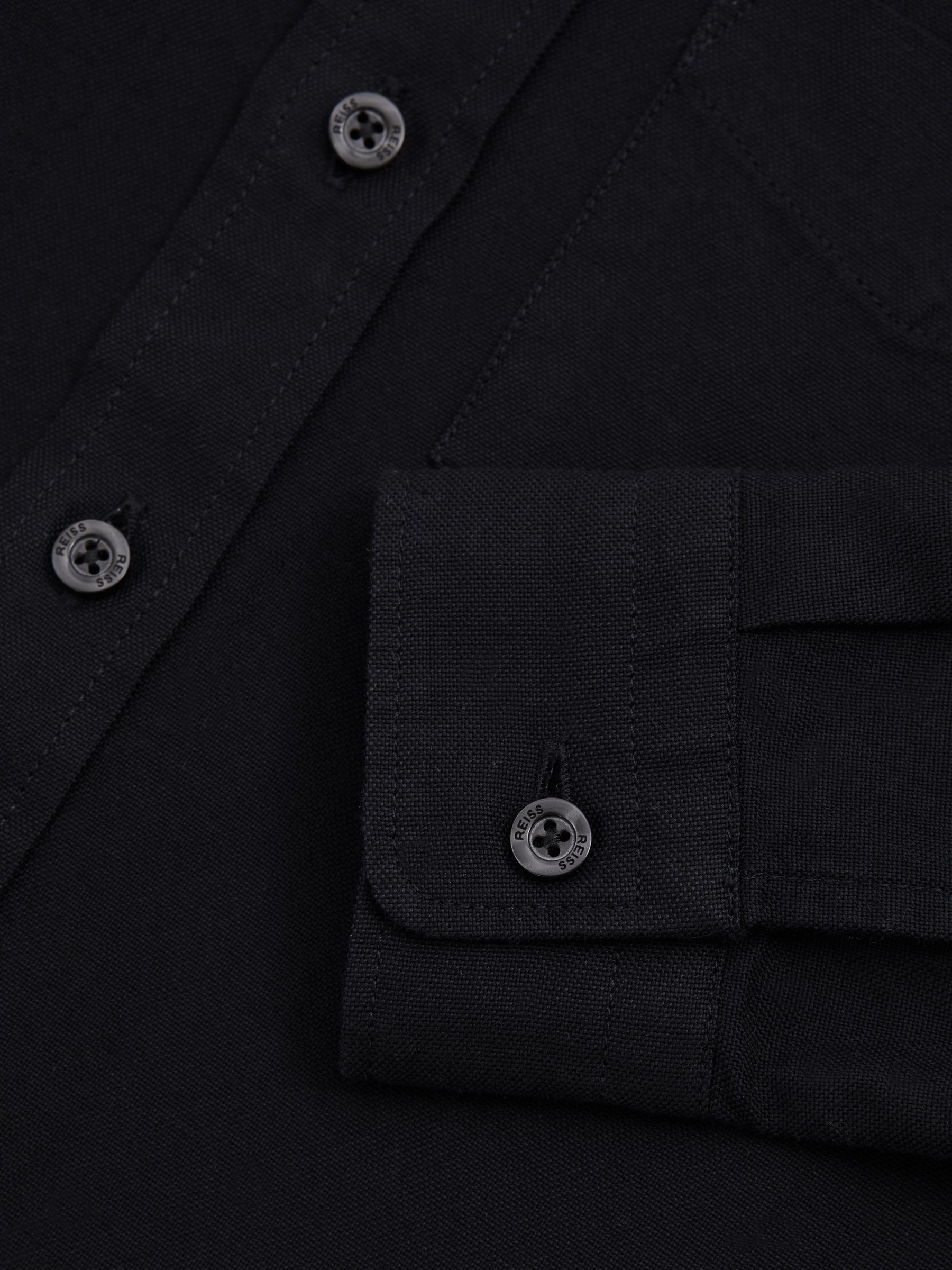 3-9 yrs Button Down Oxford Shirt in Navy - Image 4 of 4