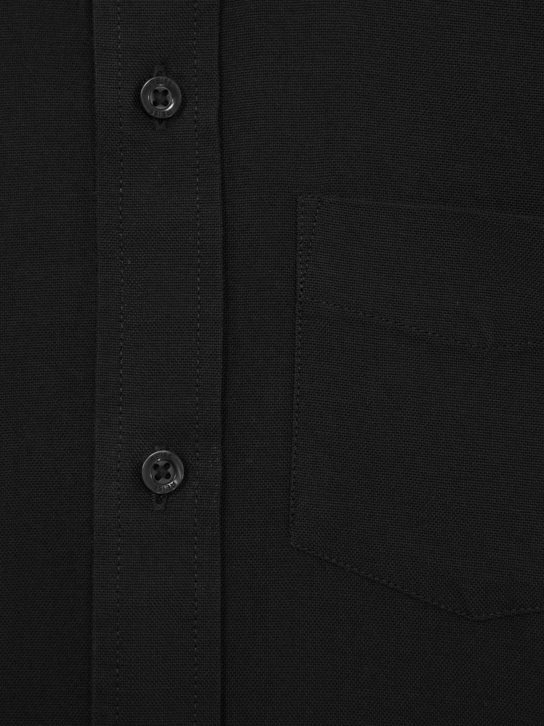 Oxford Cotton Shirt in Black - Image 4 of 5